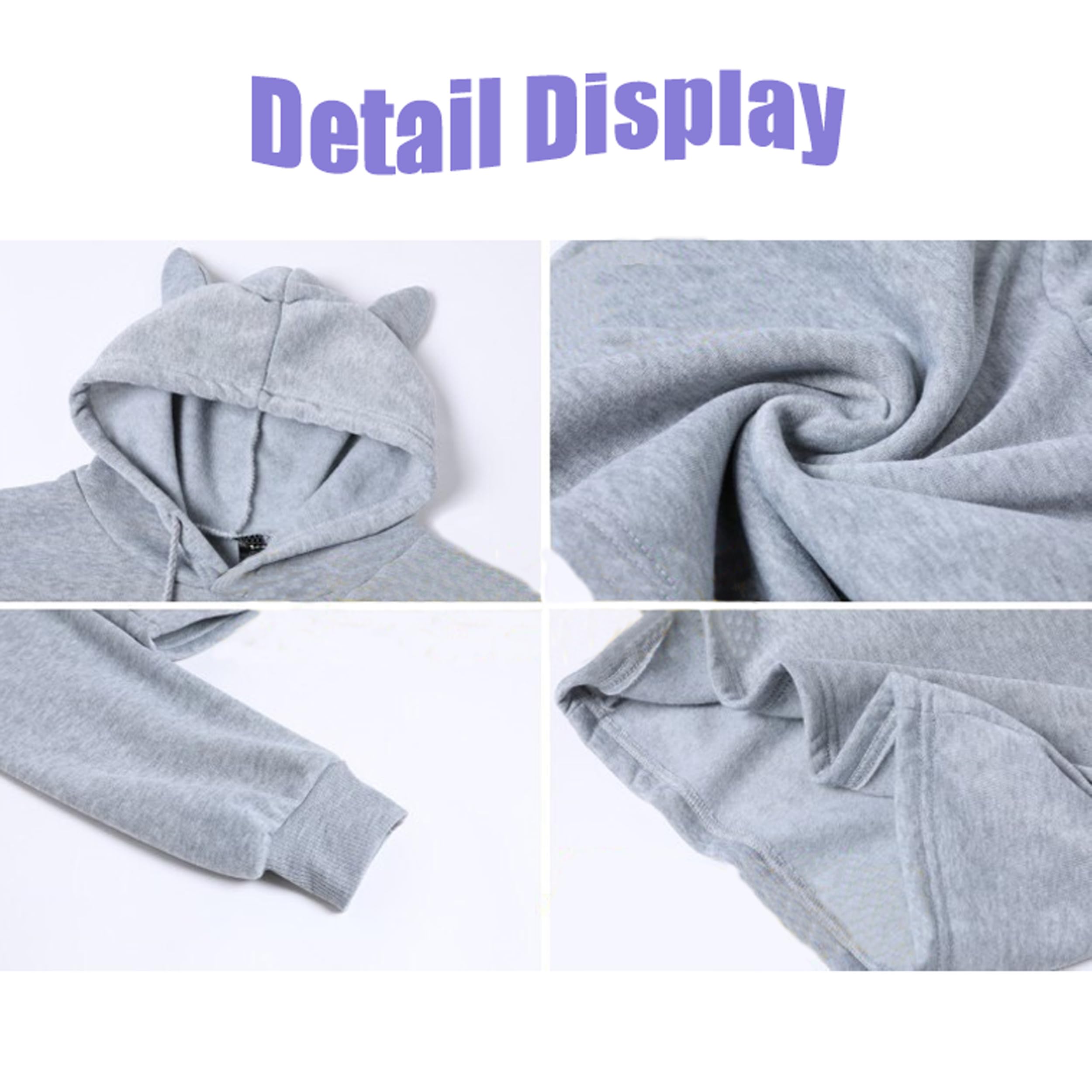 Stray Kids Sudaderas para Mujeres niñas Felix Jisung Minho Bangchan Sudaderas de oído de Gato Impresa Crop Top
