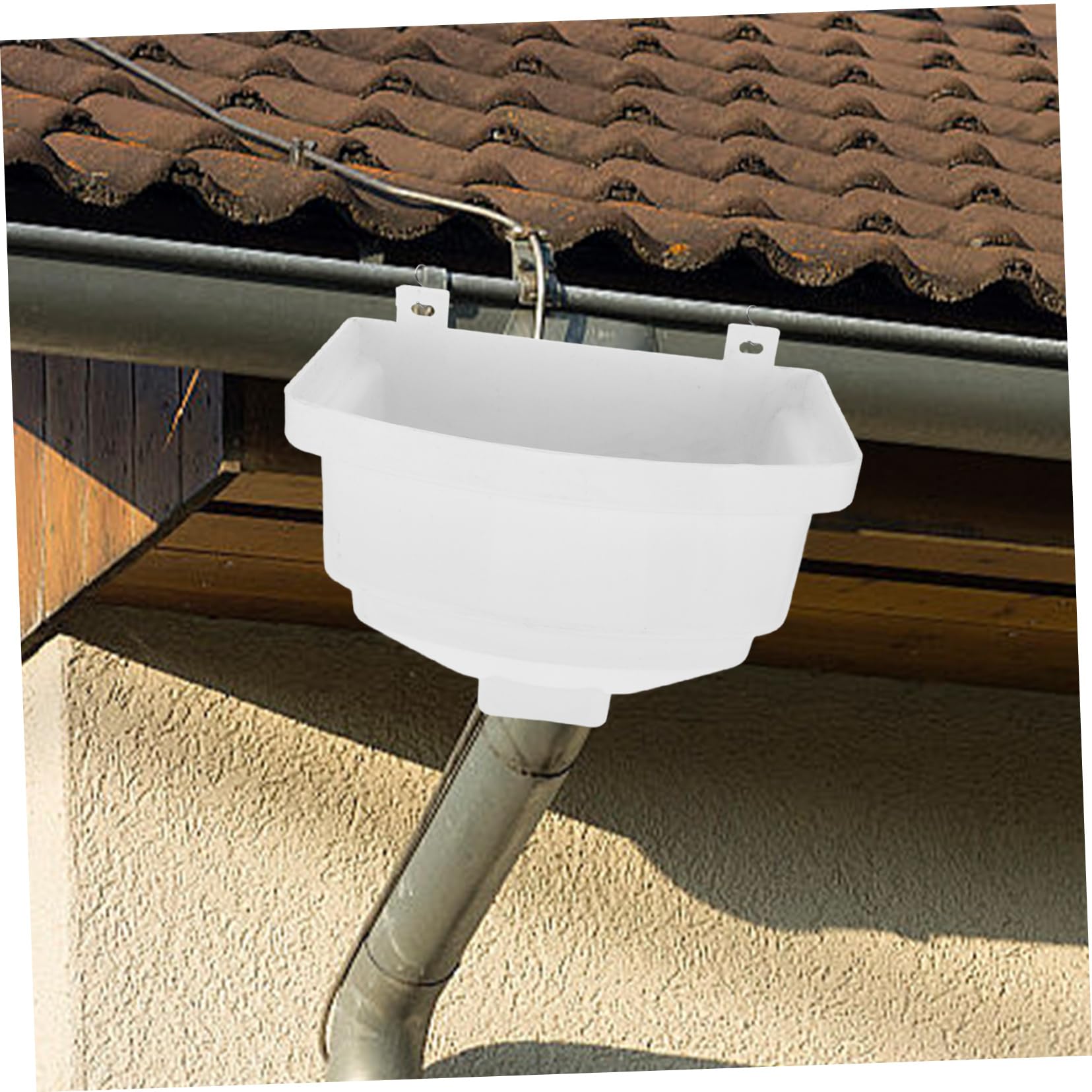 SHINEOFI Cubo De Lluvia Conector De Bajante Adaptador De Canalón para Drenaje De Agua De Lluvia Casa De