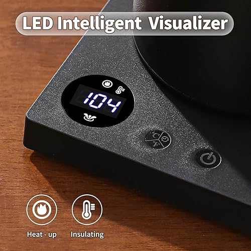 Miniatura 7 de Water Kettle Electric,Gooseneck Electric Kettle with 50pcs Coffee Filter,±1℉ Temperature Control, Fast Heating, Stainless Steel Interior, Ideal for