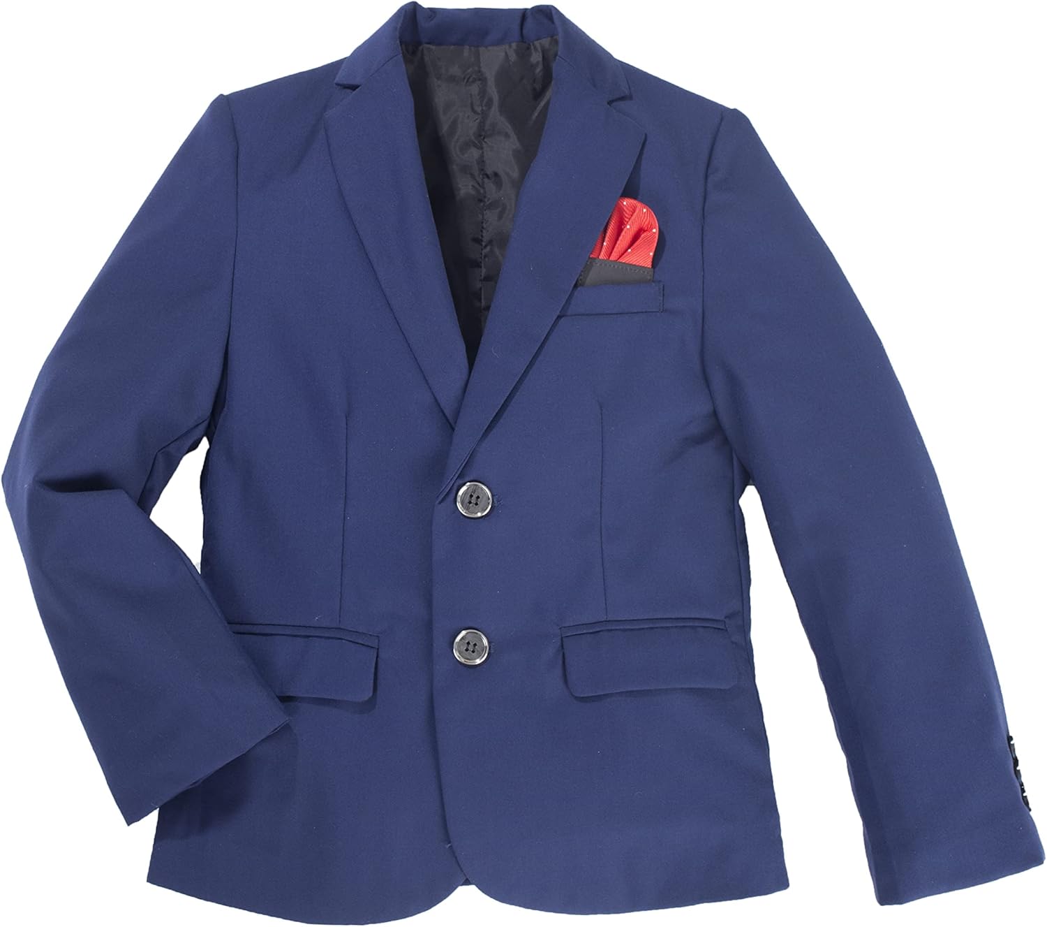 Boys’ Bazer Flex Stretch Suit Jacket with Fake Napkins and Bow tie Boys’ Bazer Flex Stretch Suit Jacket with Fake Napkins and Bow tie