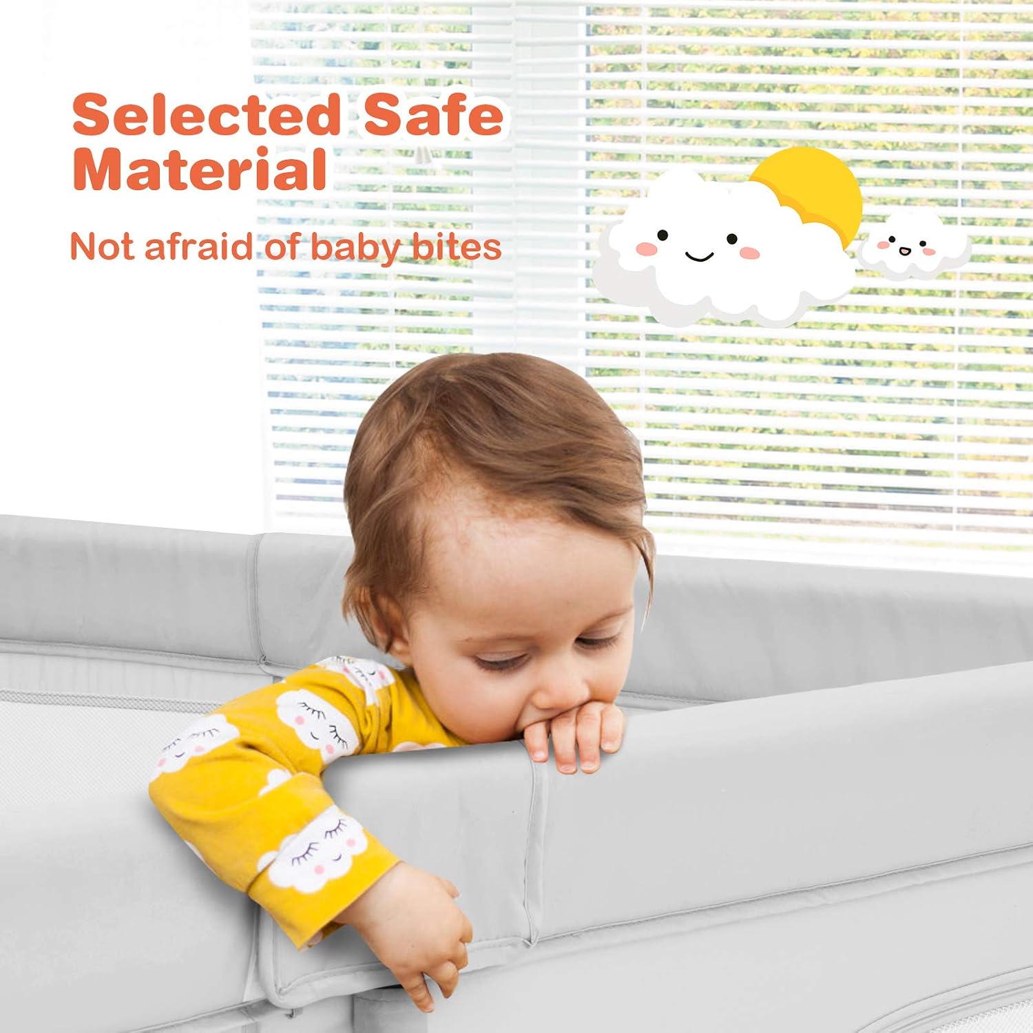 HONEY JOY Baby Playpen, Extra Large Baby Gate Playpen w/ 50 Ocean Balls, No Gaps Infant Safety Gates with Breathable Mesh & Zippered Door, Indoor Play Yards for Toddlers (Rectangle, Gray)