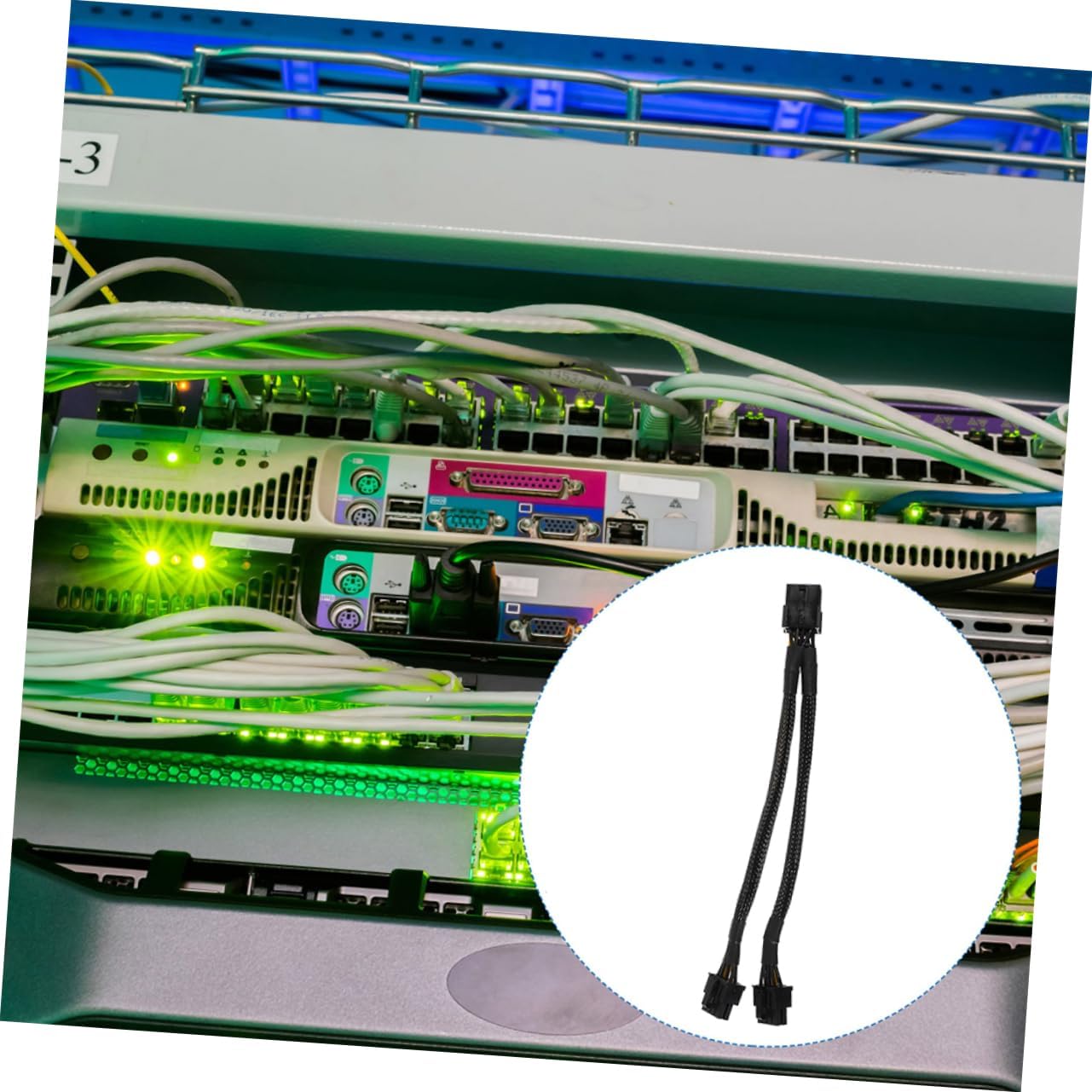 Gadpiparty 6pcs Gpu Power Supply Cable to Graphics Extension Cord for Stable Power Supply Easy Installation Compatible Graphics Cards