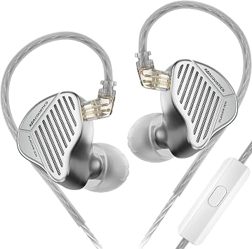 KZ PR1 in-Ear Headphones Earbuds, Large Planar Drivers HiFi Wired Earphones/Headsets for Music, KZ IEM Ear Buds for Audiphile HiFi Edition, with Microphone