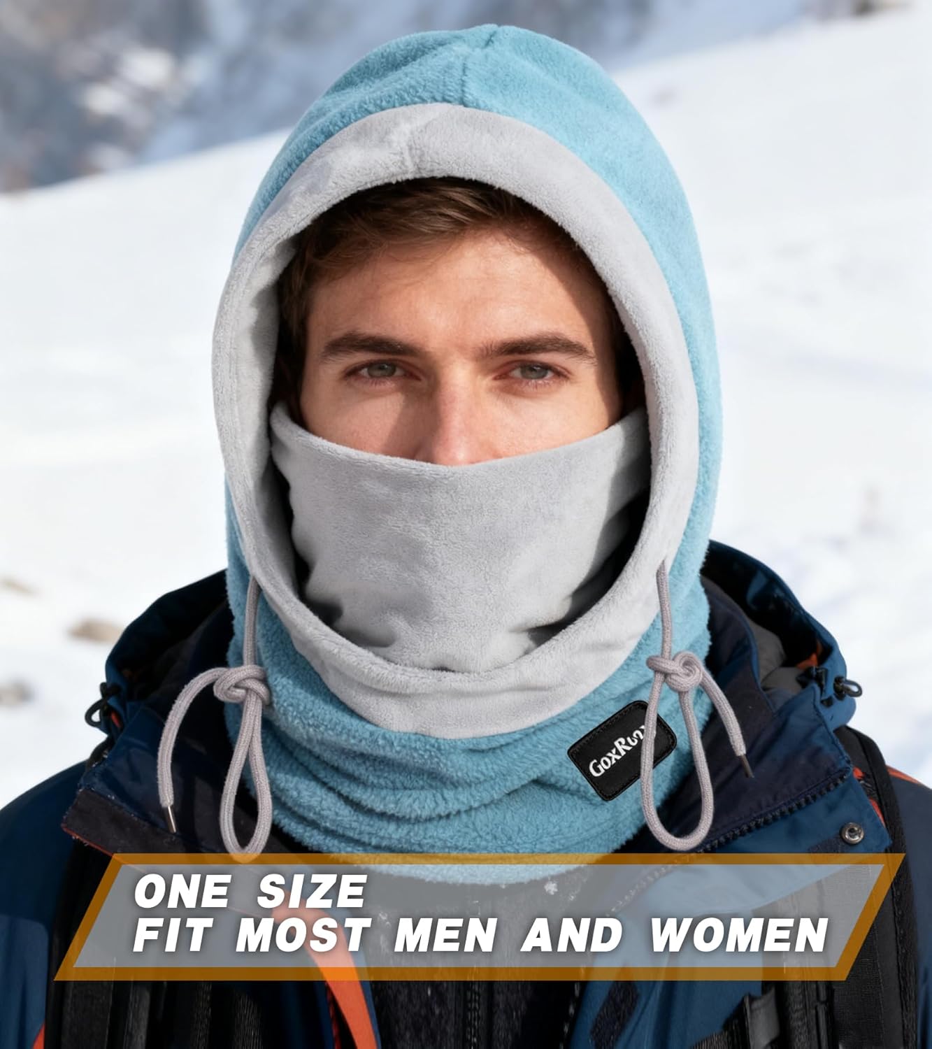 Balaclava Winter Face Mask Windproof Fleece Ski Mask Cold Weather Neck and Face Warmer for Men and Women - Image 4
