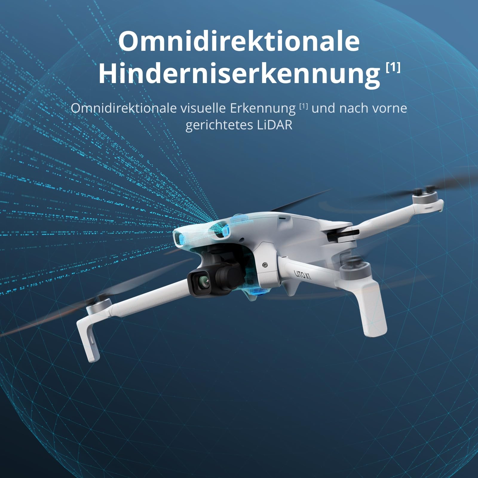 DJI Lito X1 Fly More Combo mit DJI RC 2, 4K Kameradrohne, Hinderniserkennung, ActiveTrack, 1/1,3-Zoll-Sensor, 15 km Videoübertragung, 3 Akkus, C0