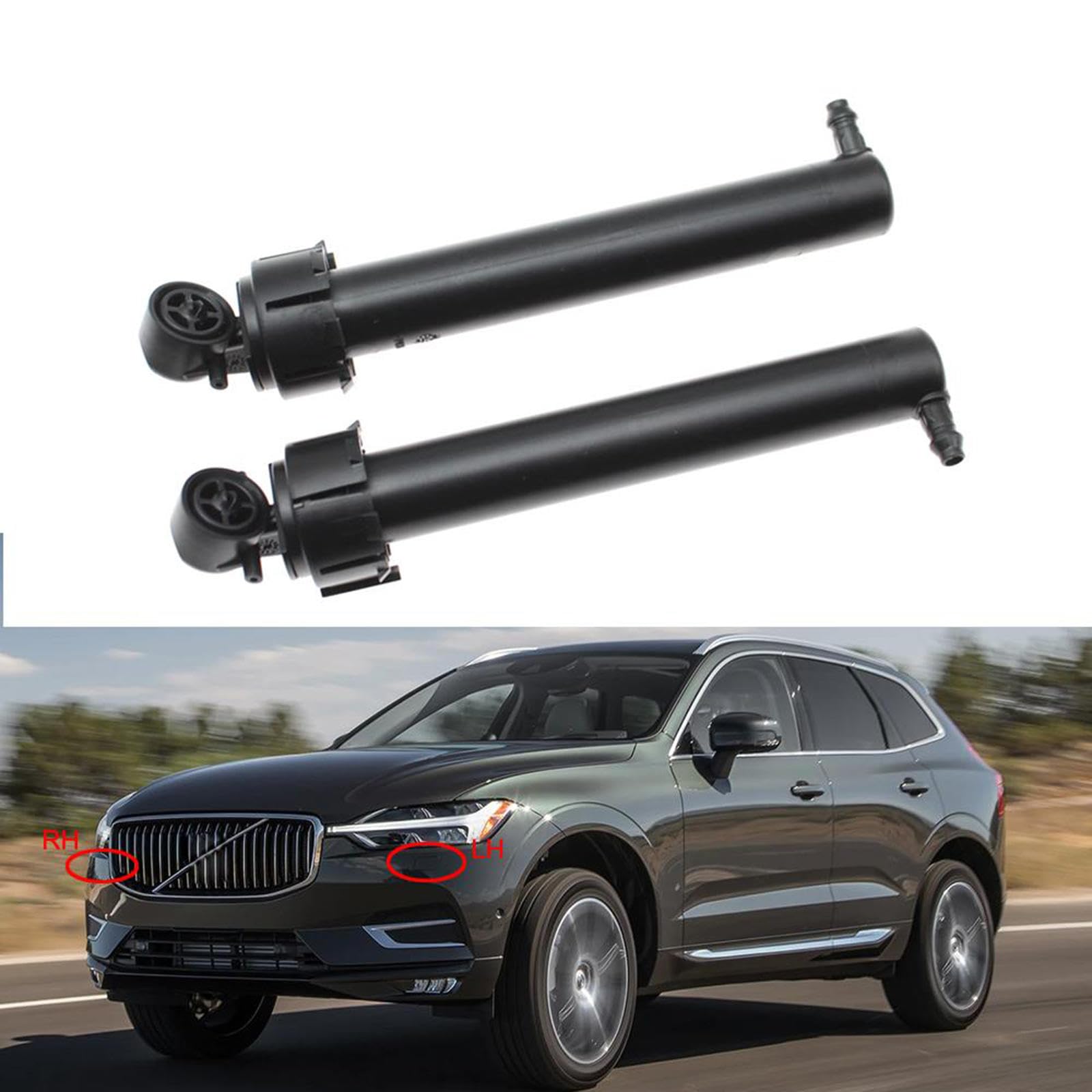 Amazon.com: 1416798 31416797 Headlamp Headlight Water Spray Nozzle  