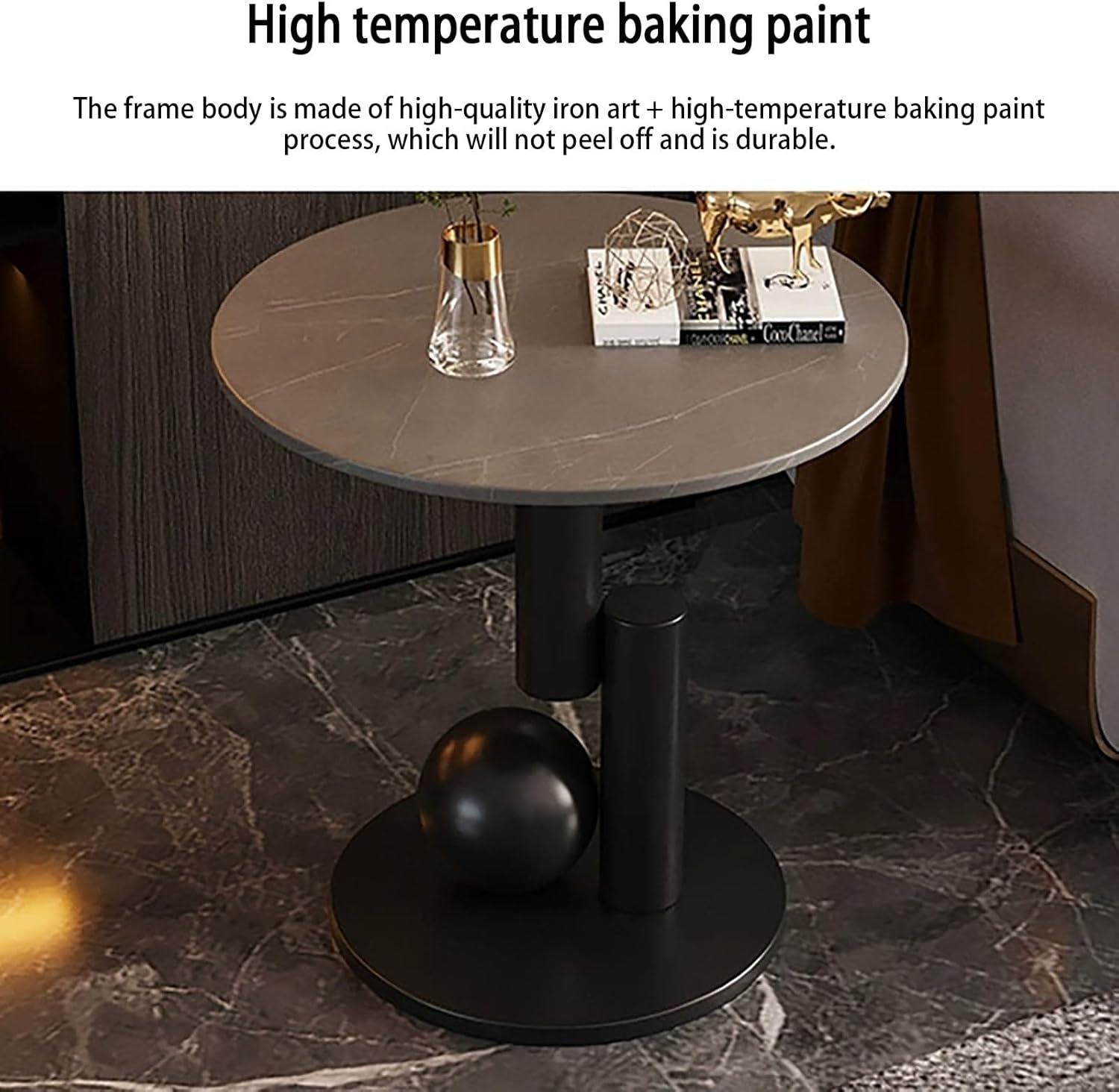 ベッドサイドテーブル 無垢材 おしゃれ 北欧風 モダン 丸 収納 スリム