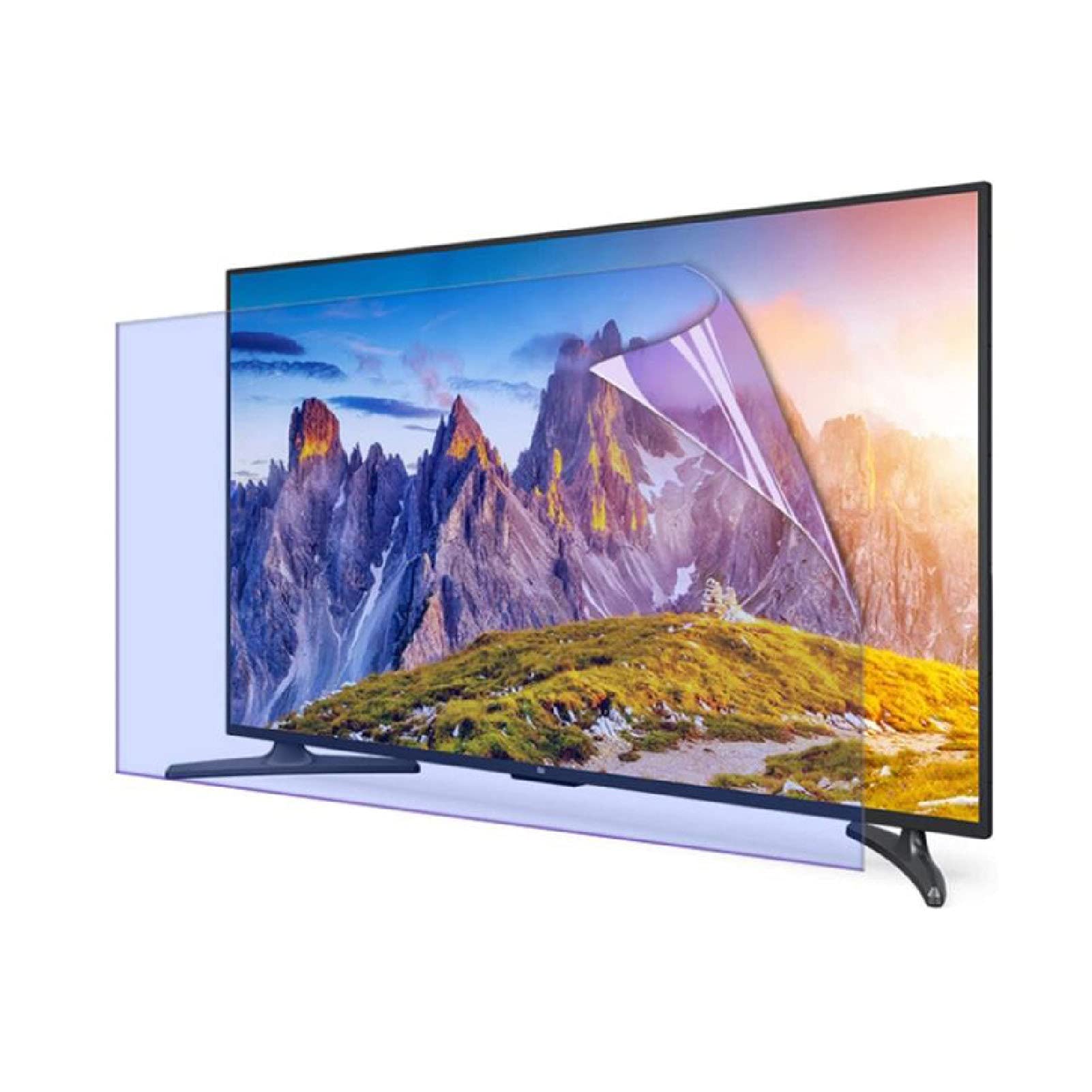 Hd/Mattierte Tv-Displayschutzfolie, Anti-Blaulicht-Strahlung, Augenschutz, Displayfolie, Kratzfest, Blendfrei, Geeignet Für Elektronische Displays Von 32-75 Zoll,Hd-819x460mm