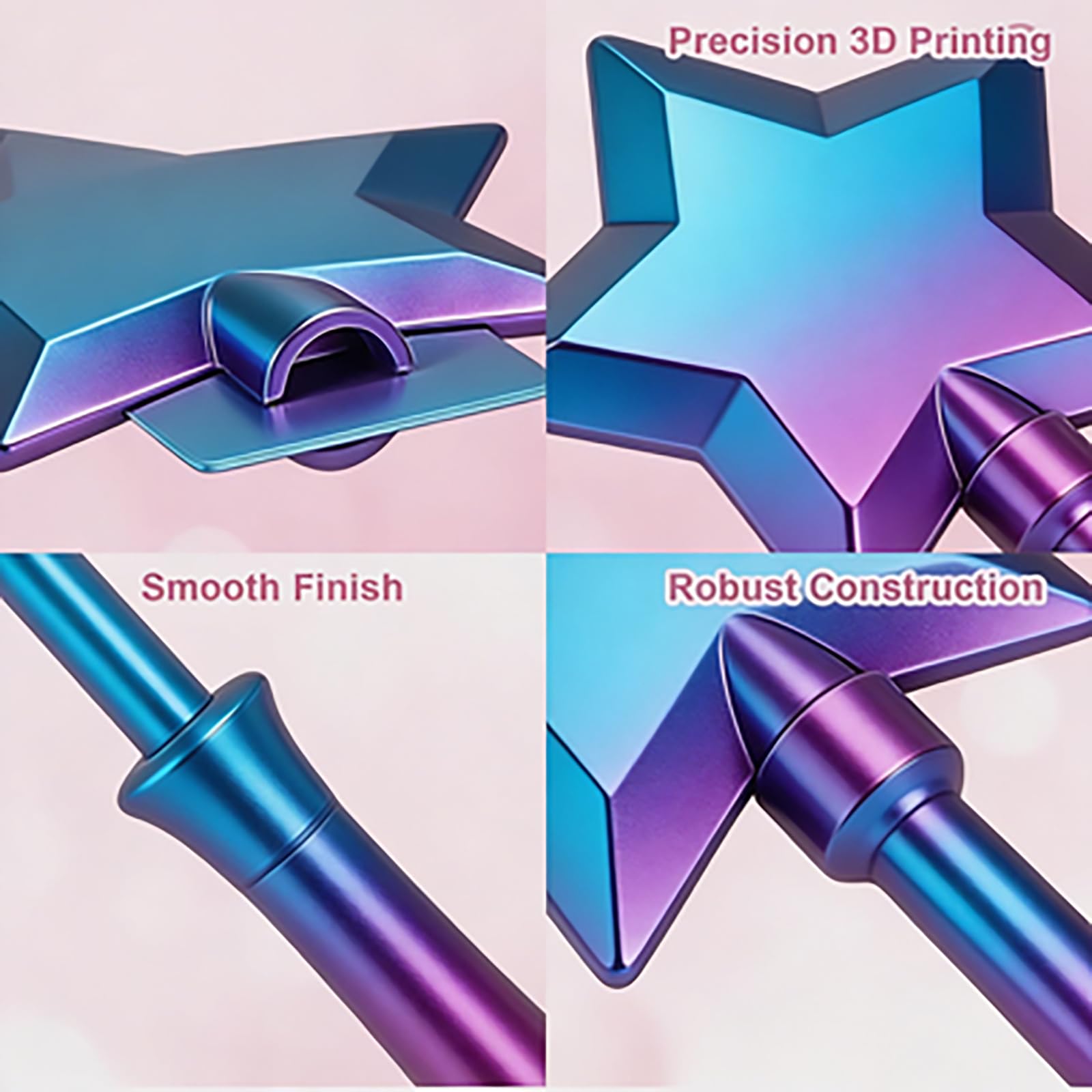 3D Printed Credit Card Wand Tap to Pay,Magic Fairy Pay Wand,Suitable Scenarios for Card Payment, Easy Checkout (Blue) - 5