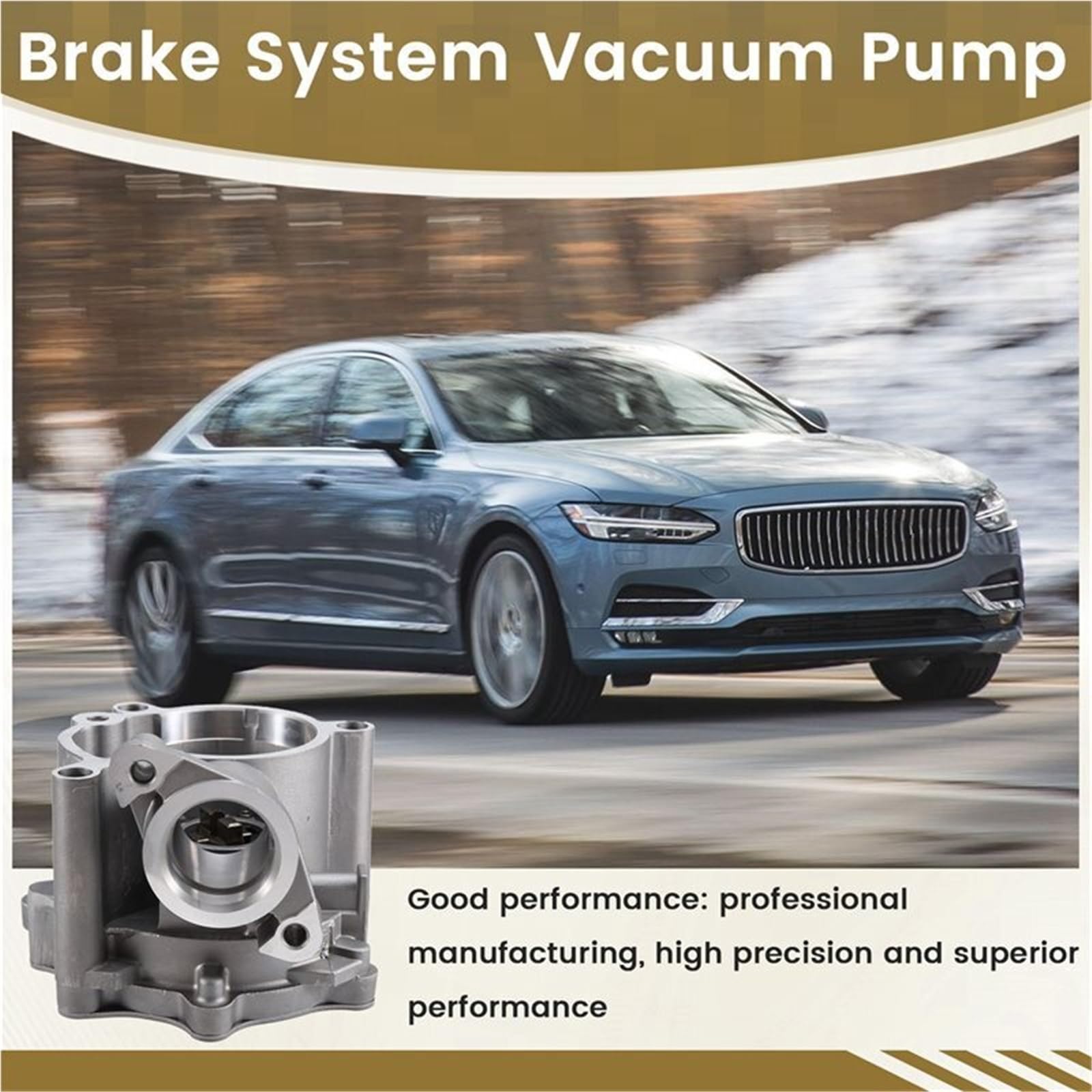 Pompa próżniowa Pasuje do Volvo S60 S90 V90 XC40 XC60 XC90 2015-2024 części pompy próżniowej 31465063 31465618 31410135 31480558 układ hamulcowy pompa powietrza