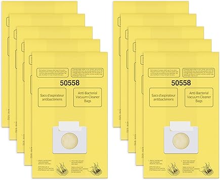 Vacuum Cleaner Bags Replacement for Kenmore Canister Type C/Q 5055, 50555, 50557, 50558, 200 Series, 400 Series, 600 Series, 700 Series, 800 Series and Panasonic Type C-5, C-18 Series Vacuum, 10 Pack