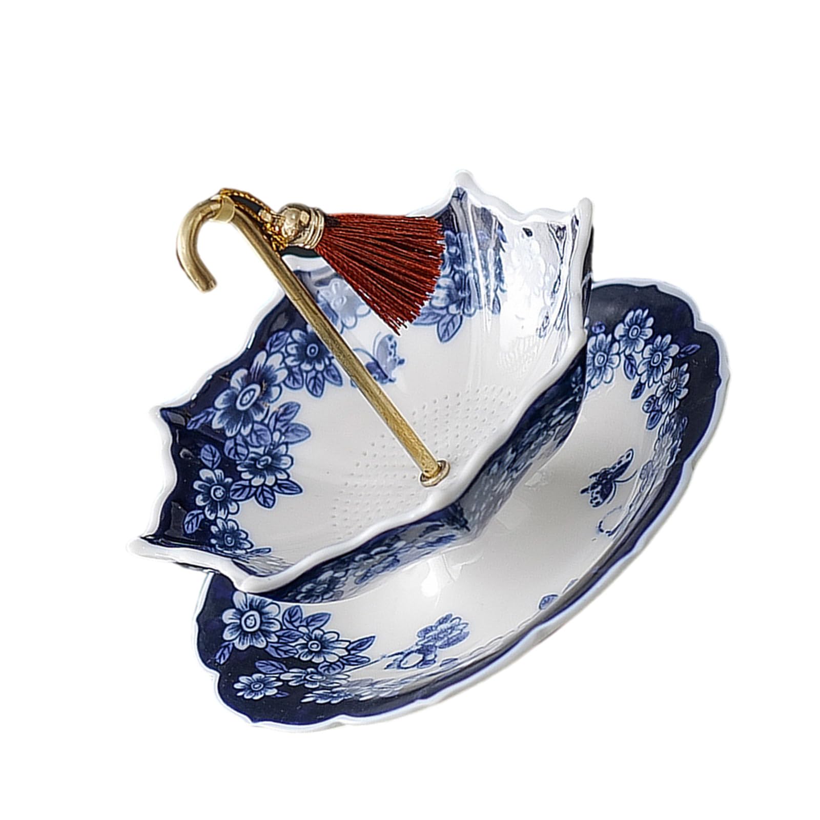 XuQiZZpp High Temperatures Fired Ceramic Teas Filter Fine Porcelain Teas Infuser With Intricate For Teas Enjoyment
