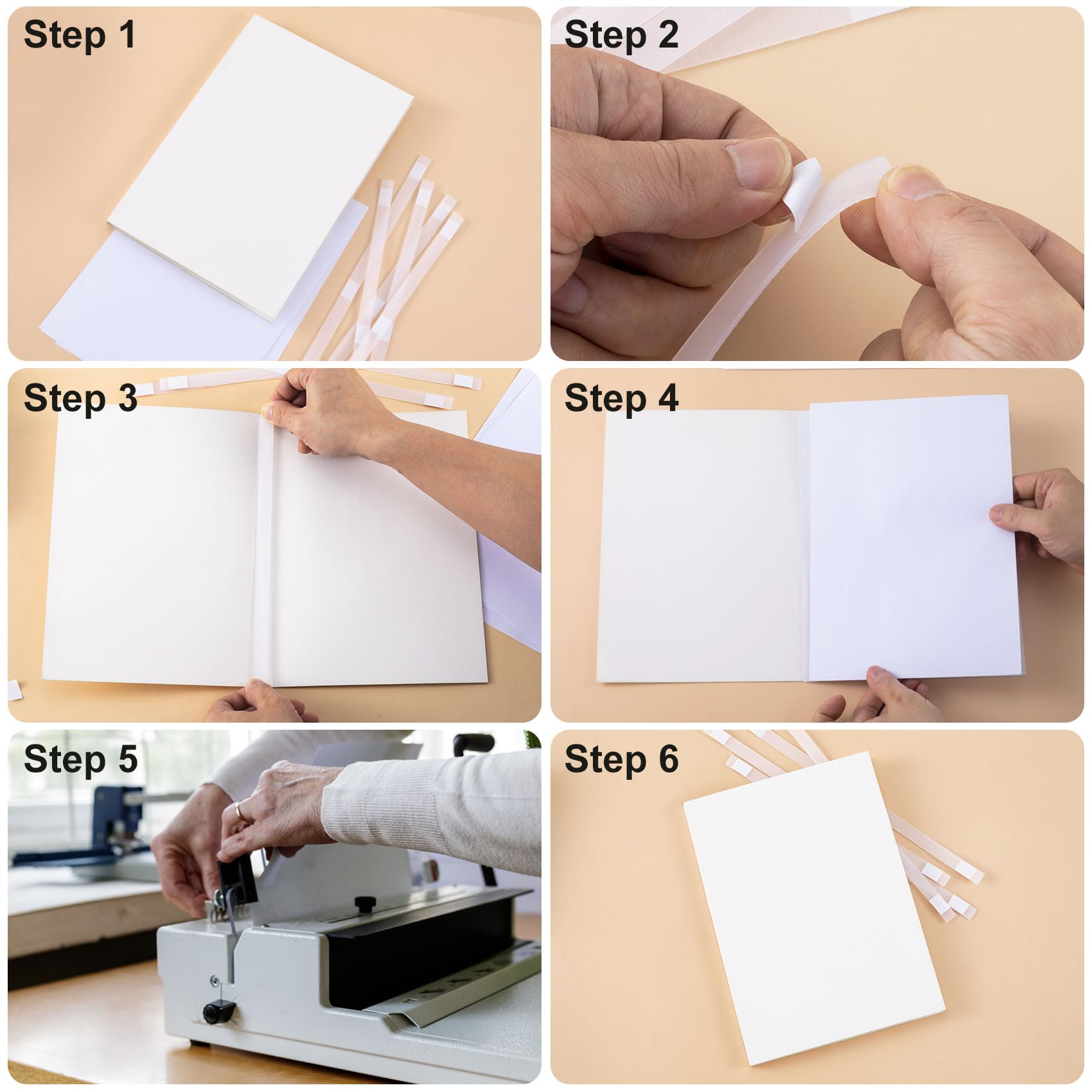 20 Strisce Di Colla Termica Per Libri - Larghe 15 Mm Per Rilegatura E Riparazione - Foto 8