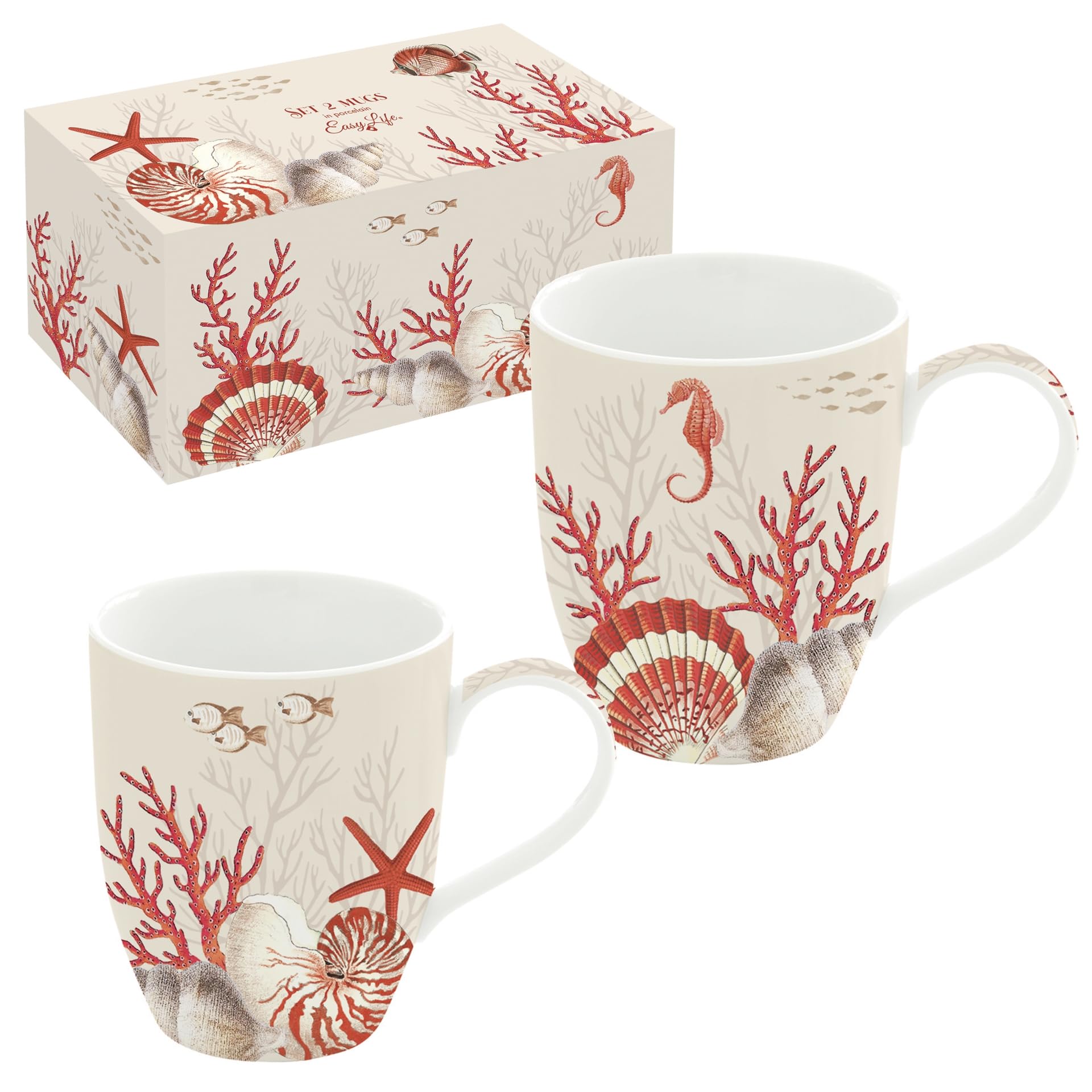 Mugs 35cl en porcelaine Easy Life pour vos pauses café cocooning