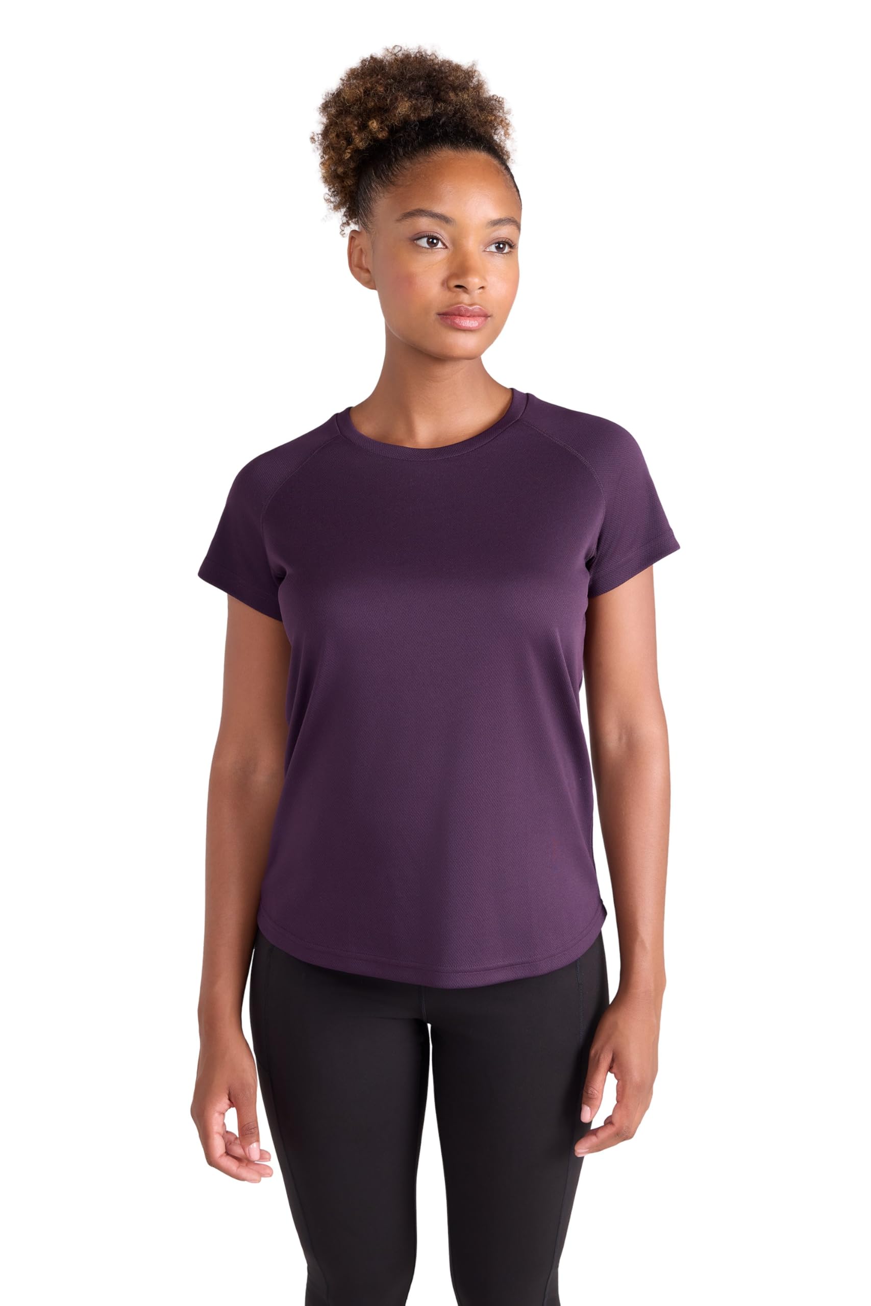 Mountain Warehouse Women's Brown (Plain) Endurance T-Shirt - Isocool Top, Upf30+ Tee - Running, Travel Size 12