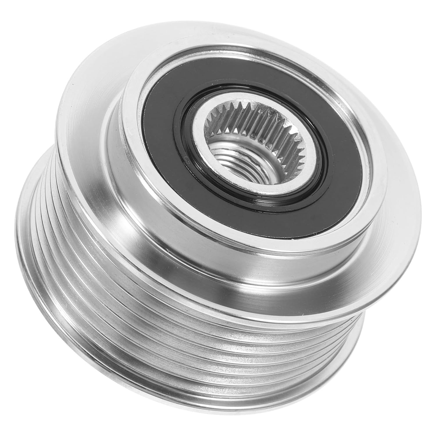 Levemolo Car Alternator Pulley and Timing Pulley Replacement, Steel Vehicle Timing Belt Wheel for Heavy Duty Cars, Automotive Generator Parts Compatible with Standard Engines