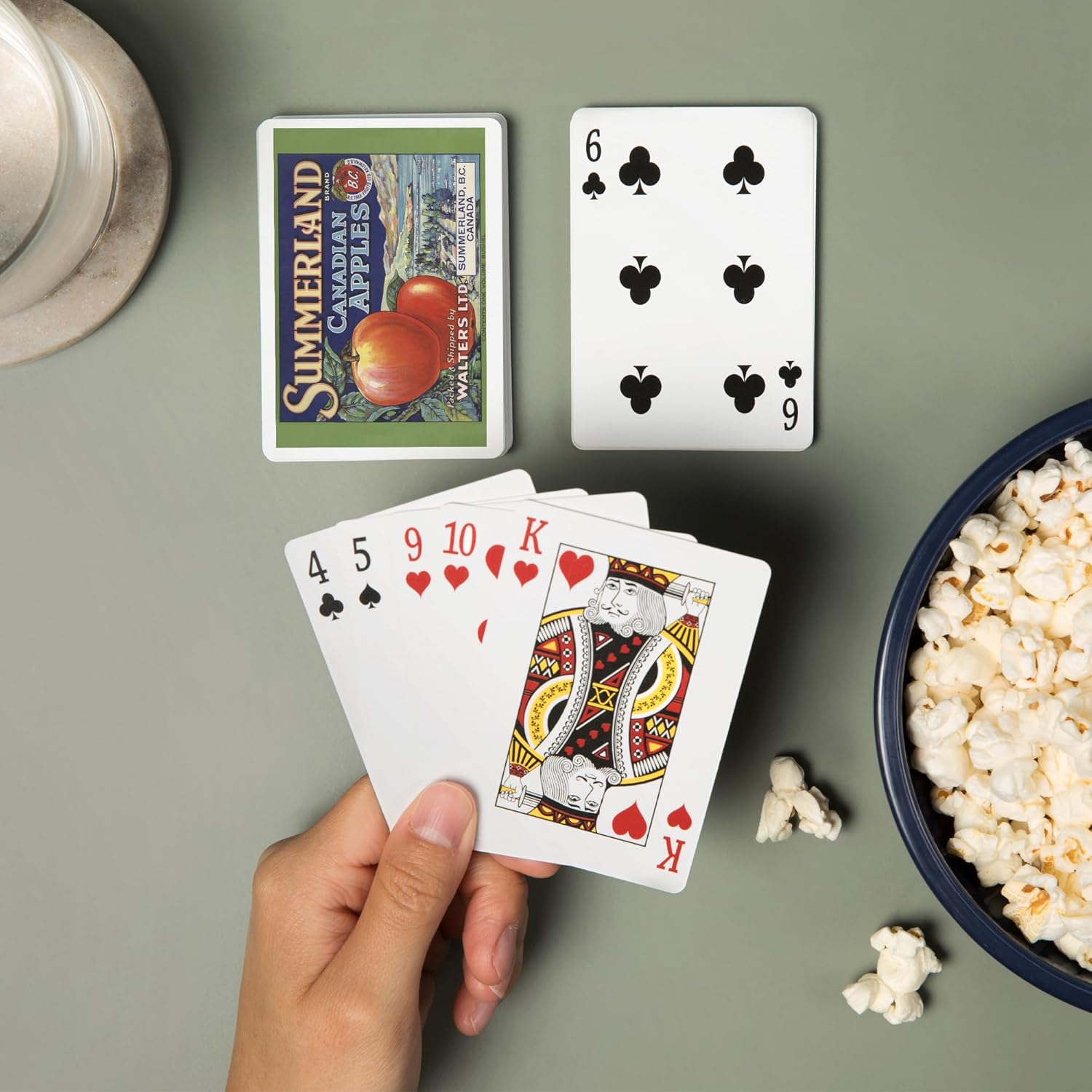 Lantern Press Summerland, BC, Canadian Apples, Vintage Label, 52 Playing Cards for Adults, Poker Size Card Deck