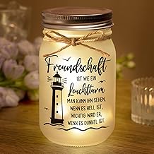 Beste Freundin Geschenke - Mason Jar Nachtlicht mit Spruch, Geschenk Freundin Geburtstag, BFF Geschenke, Freundschaft Geschenk, Abschiedsgeschenk
