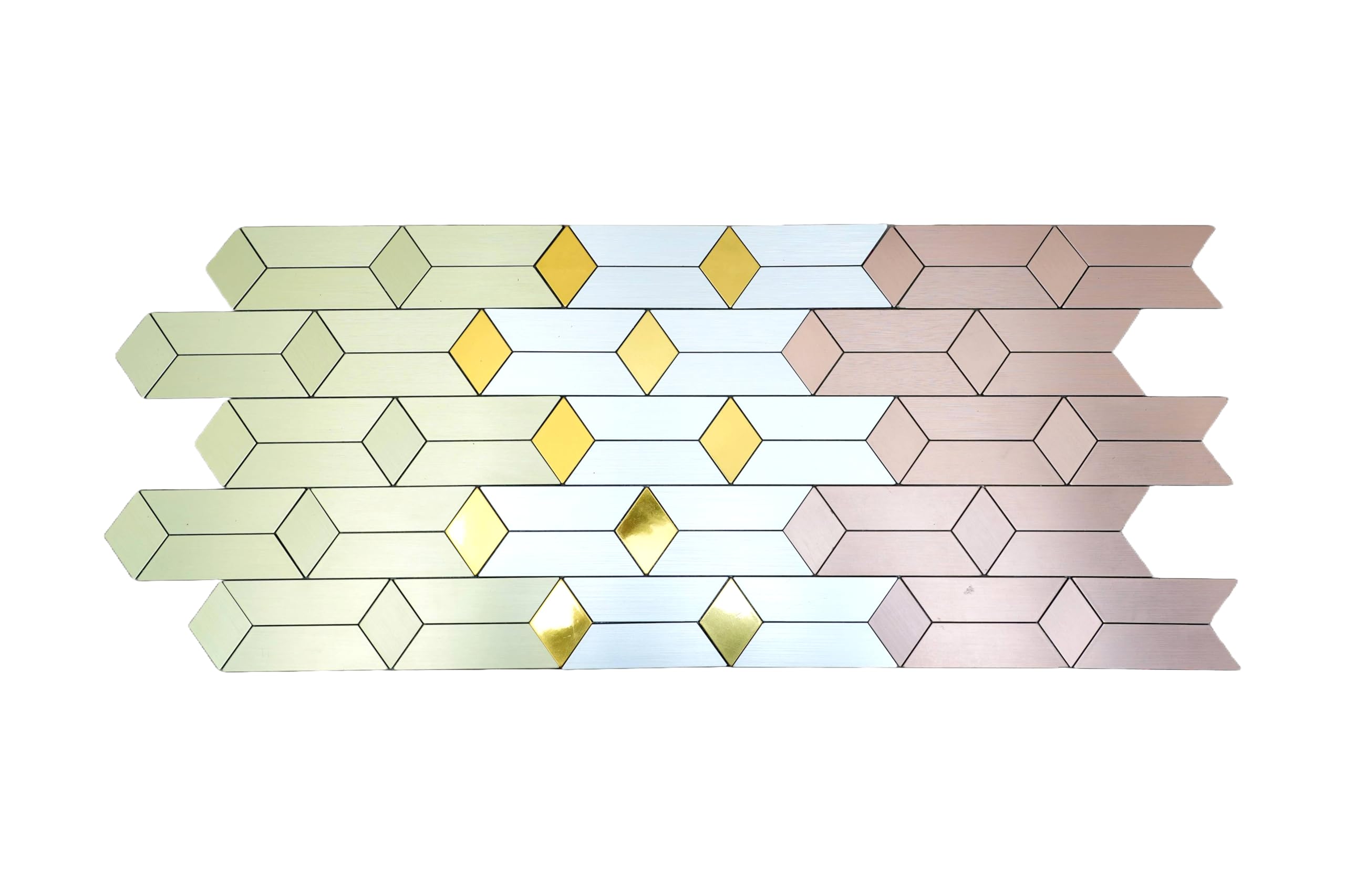SPARKED 3D Mosaic Tile Stickers Wall Sticker Home Decor For Kitchen Bathroom | Kitchen Backsplash Tile | Peel And Stick Tile Metal Backsplash | Wall Decor Mosaics Tiles (Multicolor) | (Ws32 Pack Of 2)