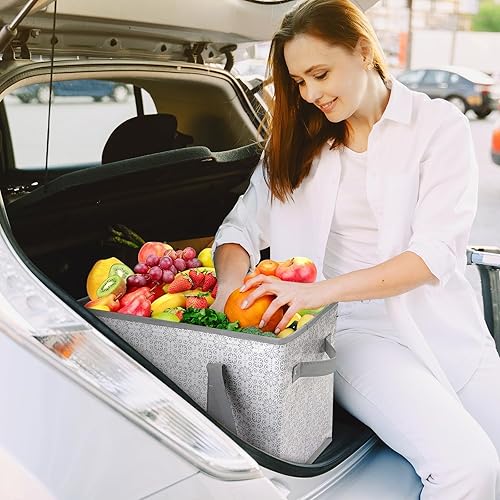 Miniatura 7 de WISELIFE Reusable Grocery Bags [3 Pack],Large Grocery Tote Bag Water Resistant Shopping Bags Foldable Grocery Bag for Clothes,Shoes and Picnic