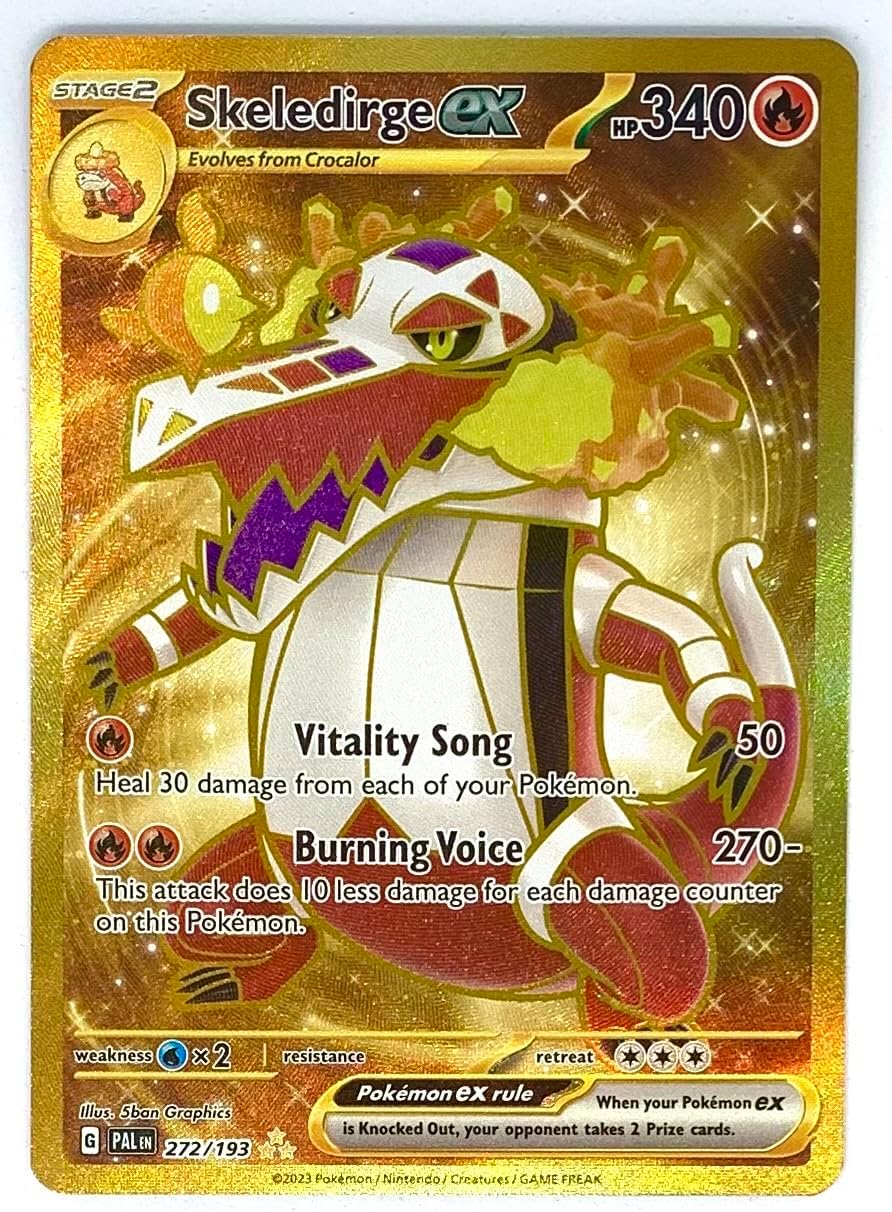 Pokemon - Skeledirge ex 272/193 - Paldea Evolved - Gold Secret Rare Card