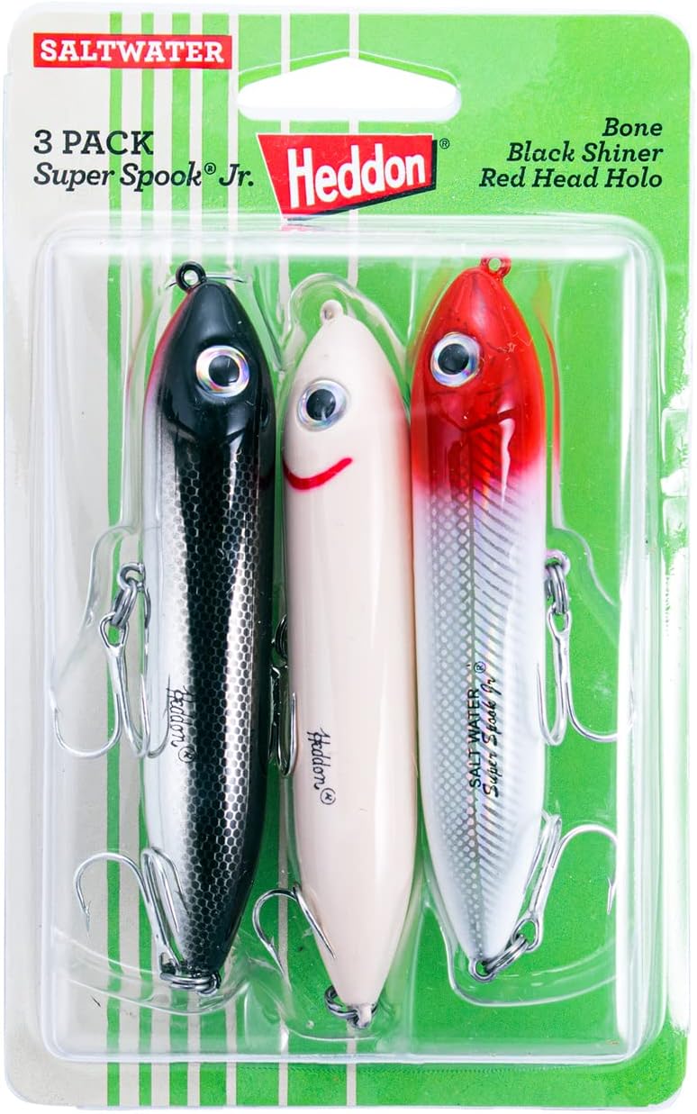 Heddon Saltwater Super Spook Jr - 3 Pack PK3X9236-2,Multi,One Size