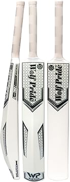 Wolf White Grip White Cricket bat Full Size Plastic Bat Tennis Cricket bat Lightweight Fiber bat Hard Plastic bat Standard Size Cricket Bats for Adults