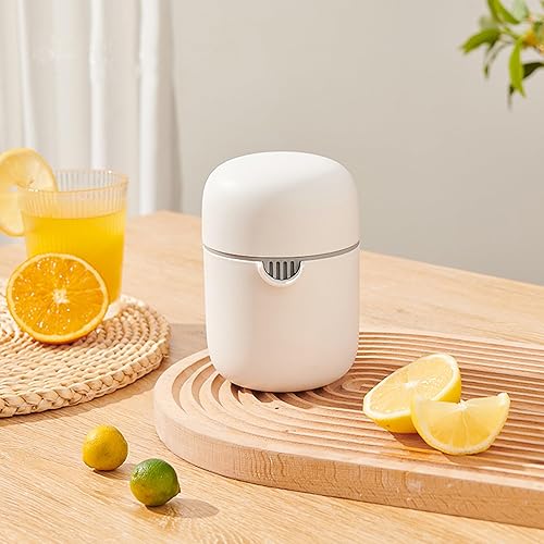 Miniatura 2 de Exprimidor de limón y exprimidor manual simple de cítricos, pequeño vaso portátil de lima con dos formas de uso para diferentes frutas (blanco)