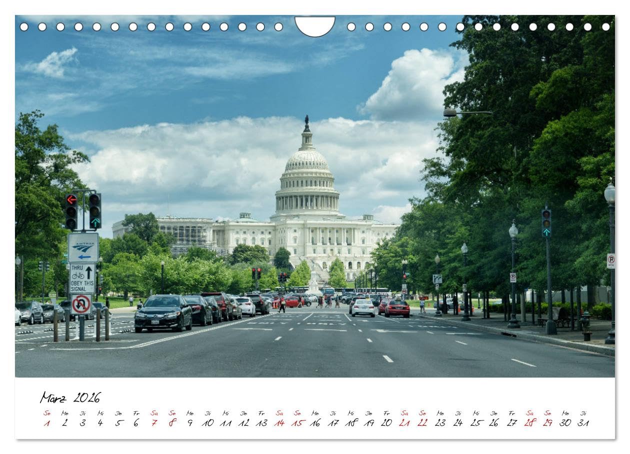 USA Ostküste Ein Road Trip (Wandkalender 2026 DIN A4 quer), CALVENDO Monatskalender: Mit diesen Bildern erwartet Sie ein fantastisches Abenteuer durch die Oststaaten der USA