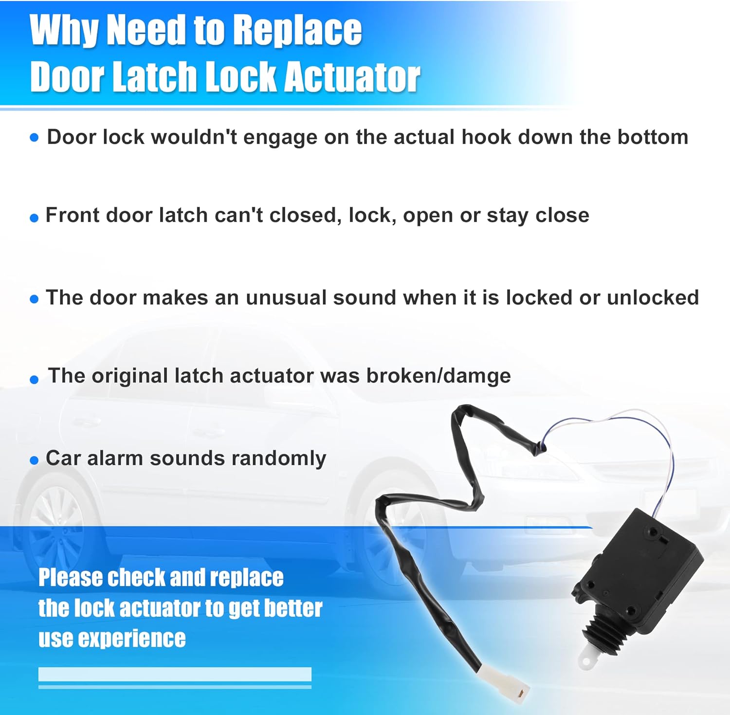 X AUTOHAUX Rear Door Lock Actuator Motor for Mercedes-Benz G 500 2002-2008 A0048202542