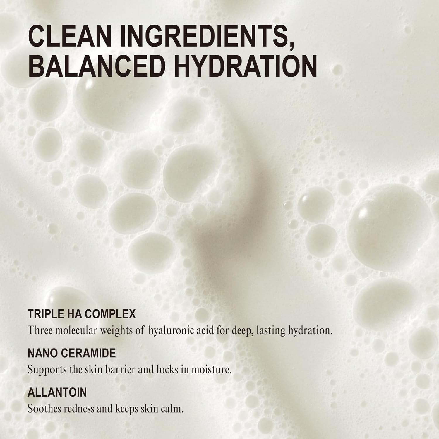 NUNIES Mild Alkaline Cleansing Foam – Daily Korean Face Wash for Sensitive Skin | Cream-to-Foam Lather | Deep Cleanser with Hyaluronic Acid & Ceramide | Fragrance-Free | 4.05 fl.oz. (120ml) - Image 5