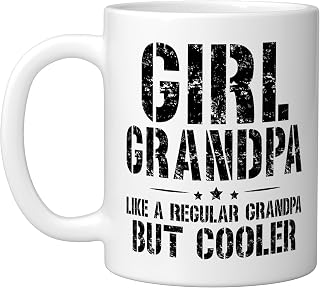 Girl Grandpa Definition Girls Grandpa Of Girls Grandfather Ceramic Mug, White