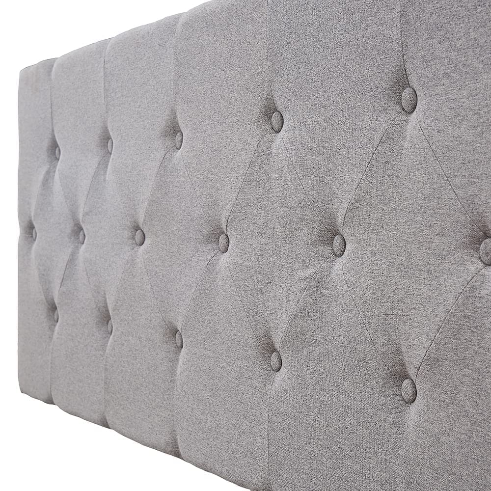DEWINNER Tête de lit rembourrée, Tissu capitonné,Épaisseur Totale de 8 cm (140x100cm)