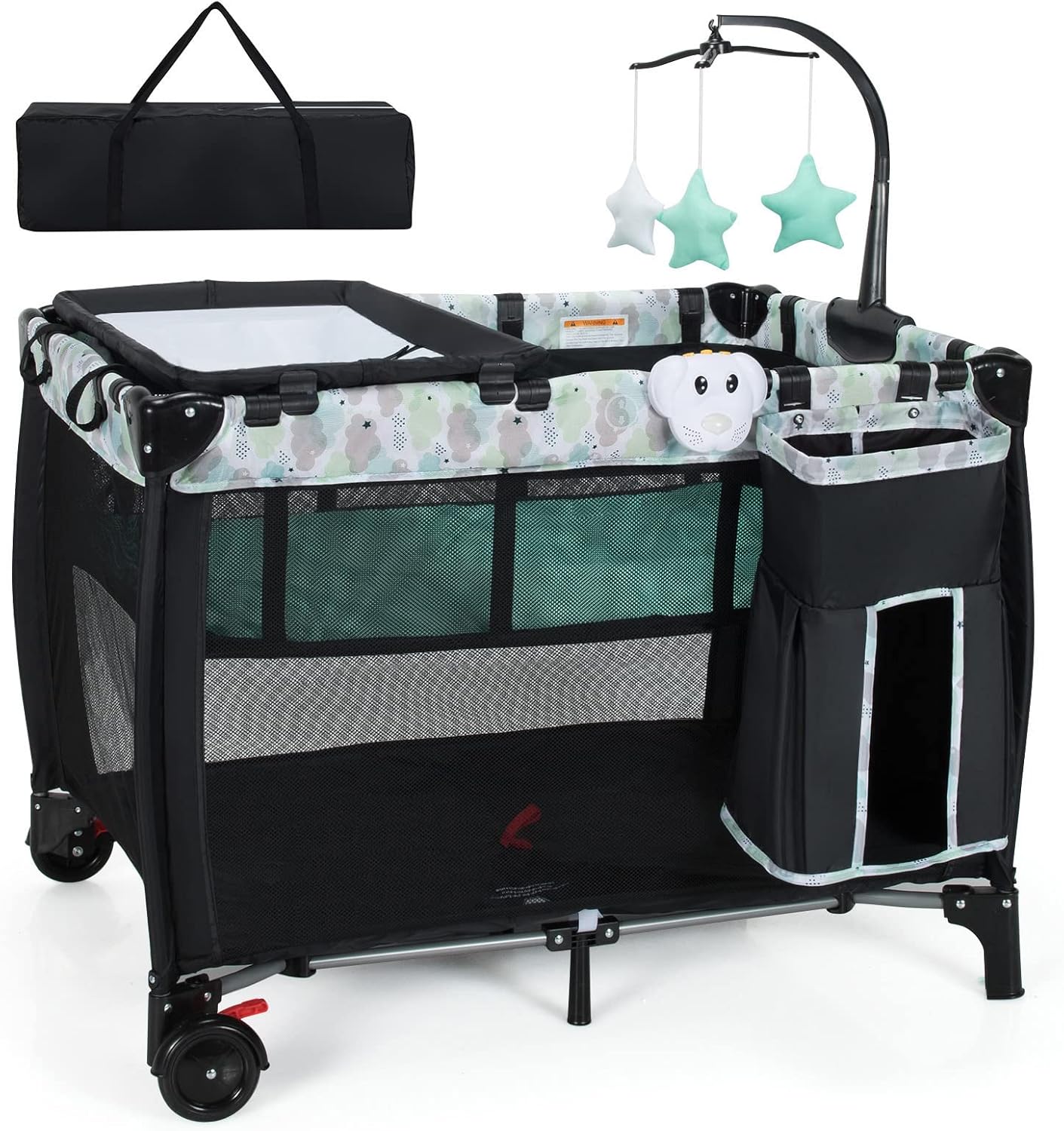 BABY JOY Portable Baby 3in1 Foldable Baby Portacot w