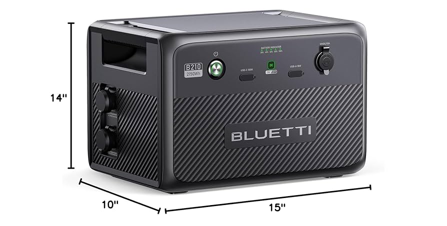 BLUETTI拡張バッテリーB210 2150Wh BLUETTI ポータブル電源 B210P拡張バッテリー|2150Wh ブルーティ