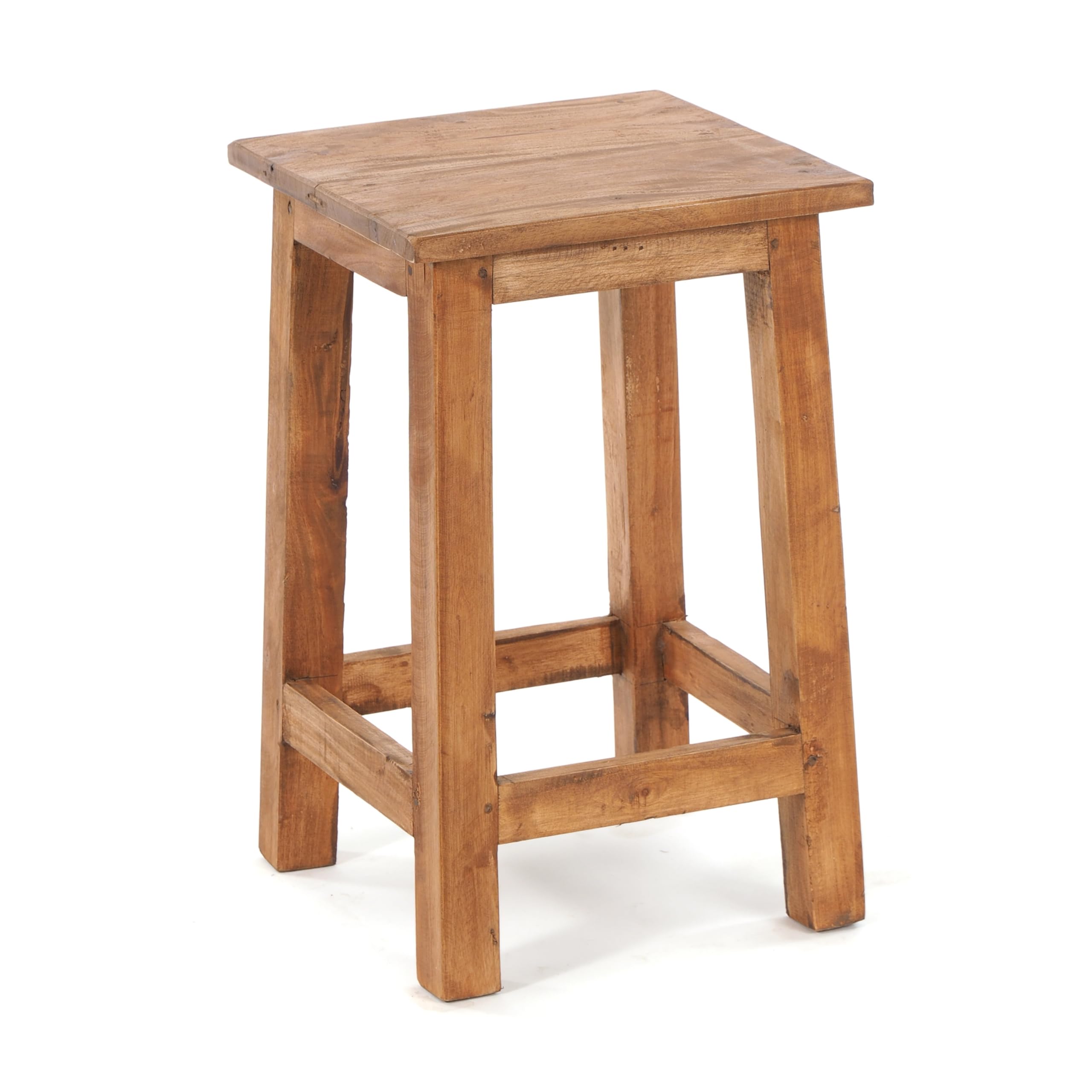 Design Delights Tabouret en bois rustique Madero 48x30x30 cm bois recyclé miel ciré