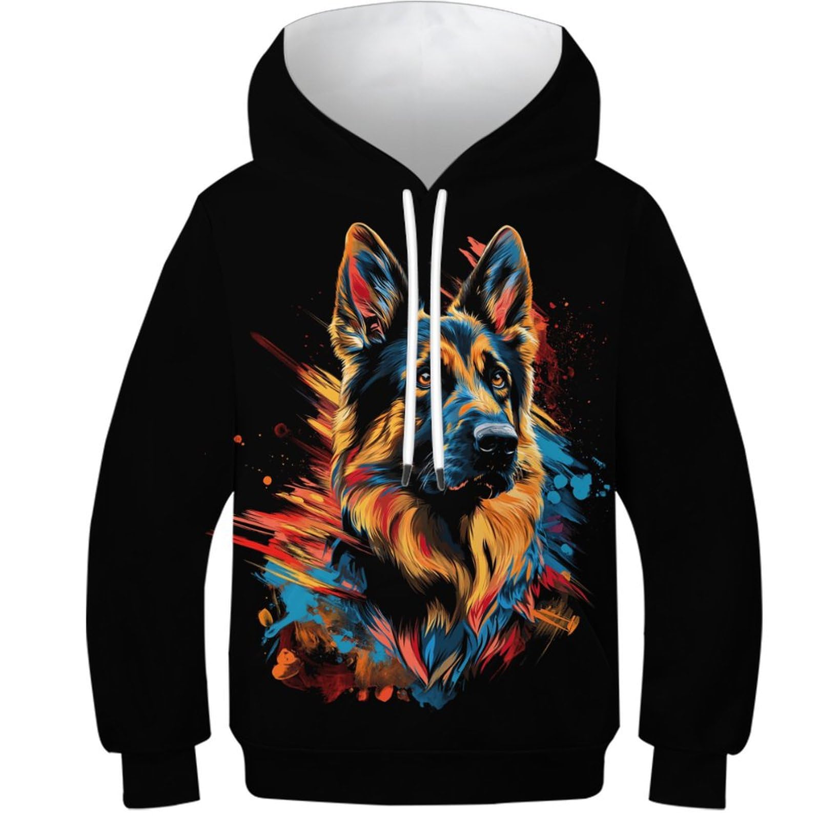 Sweat à capuche chien 3D pour enfant pull léger mignon 8-10 ans - 8