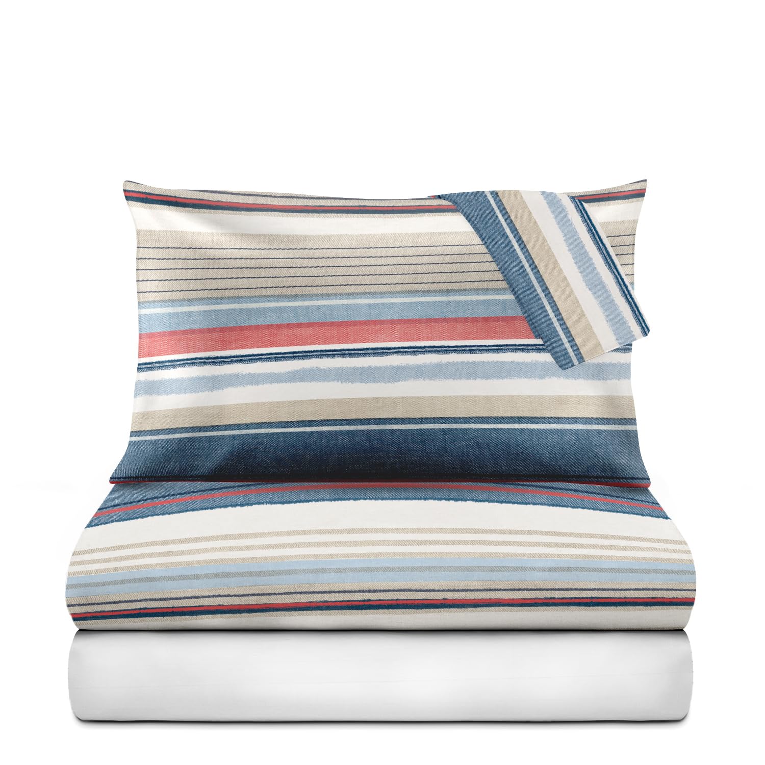 Parure de lit double Brest en pur coton anti-transpiration pour des nuits paisibles