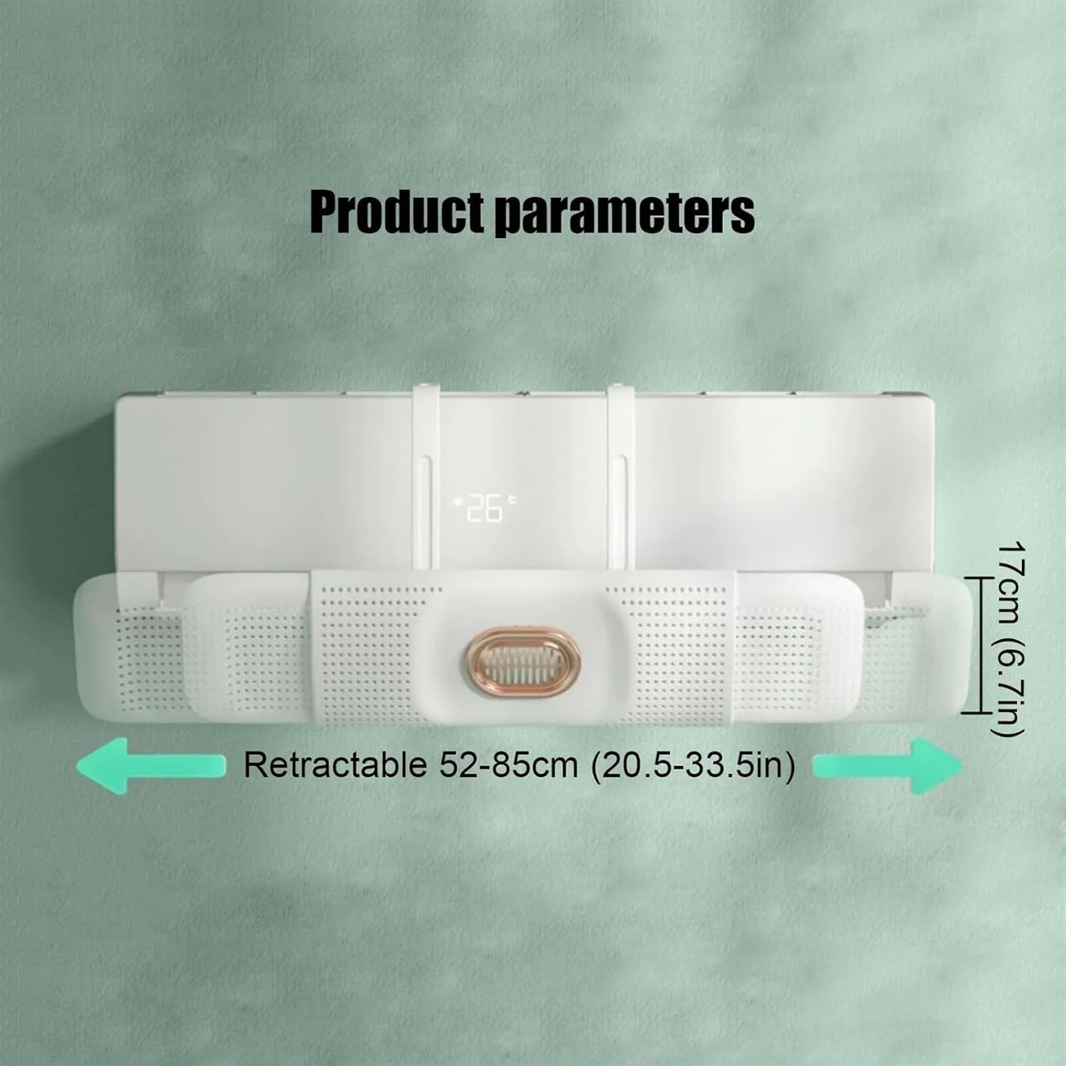 Adjustable Air Vent Deflector, Air Conditioner Wind Shield Anti Direct Blowing Air Conditioner Accessories