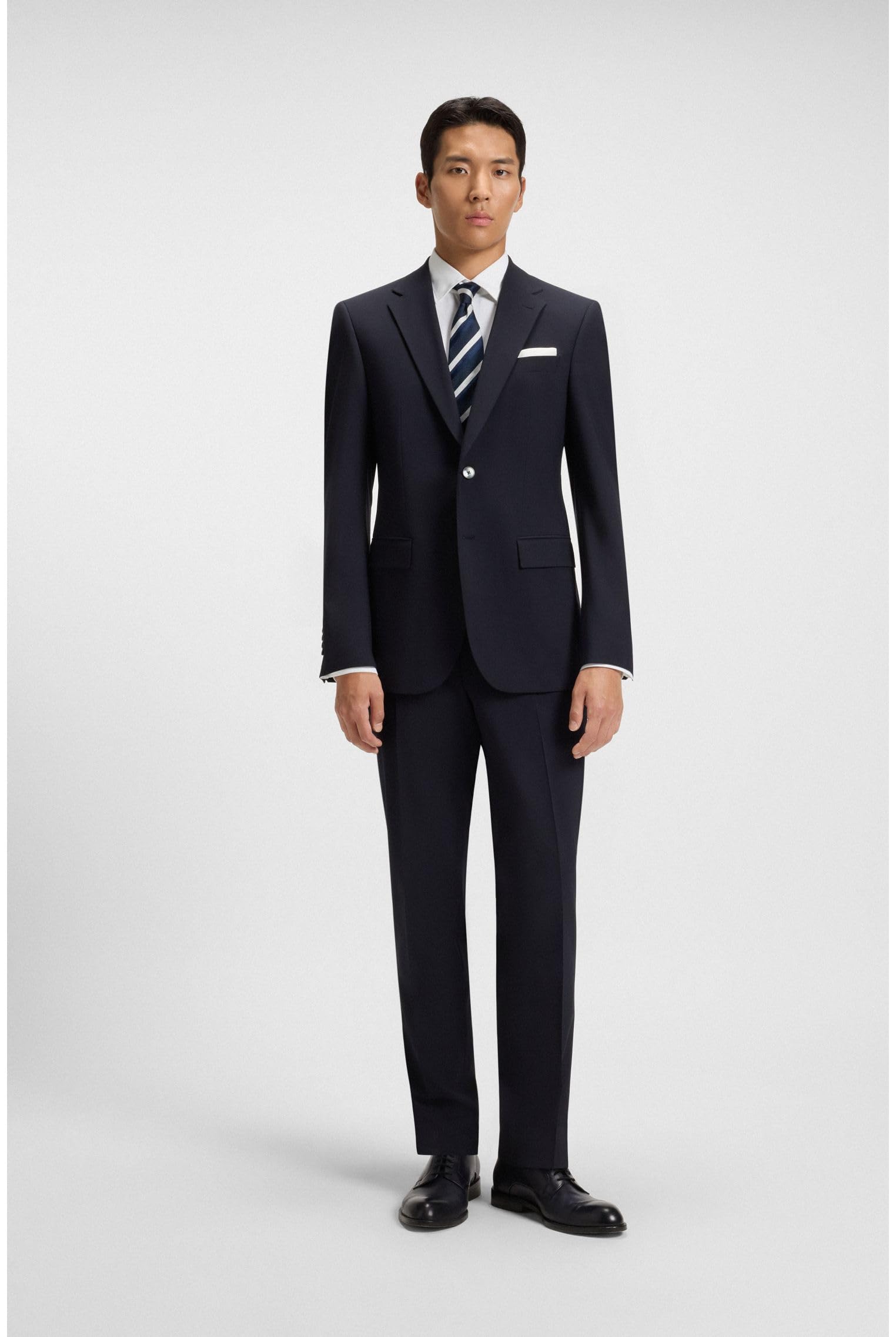 BOSS Herren P-HANK-C1-222 Slim-Fit Hemd aus funktionalem Stretch-Twill