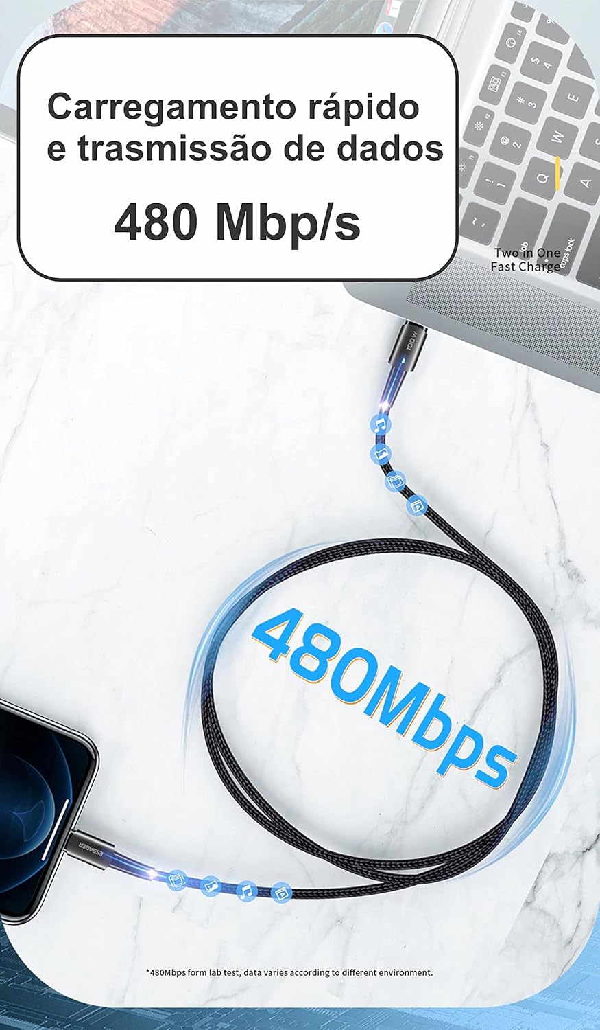 Cabo USB-C Lightning Nylon Trançado: Review de 7 Dias (2025)