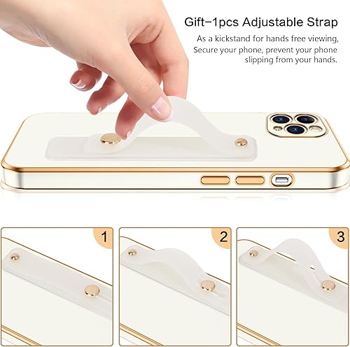 Miniatura 4 de VENINGO Funda para iPhone 11 Pro Max, funda protectora para iPhone 11 Pro Max, ajuste delgado, suave con pulsera ajustable, resistente a los