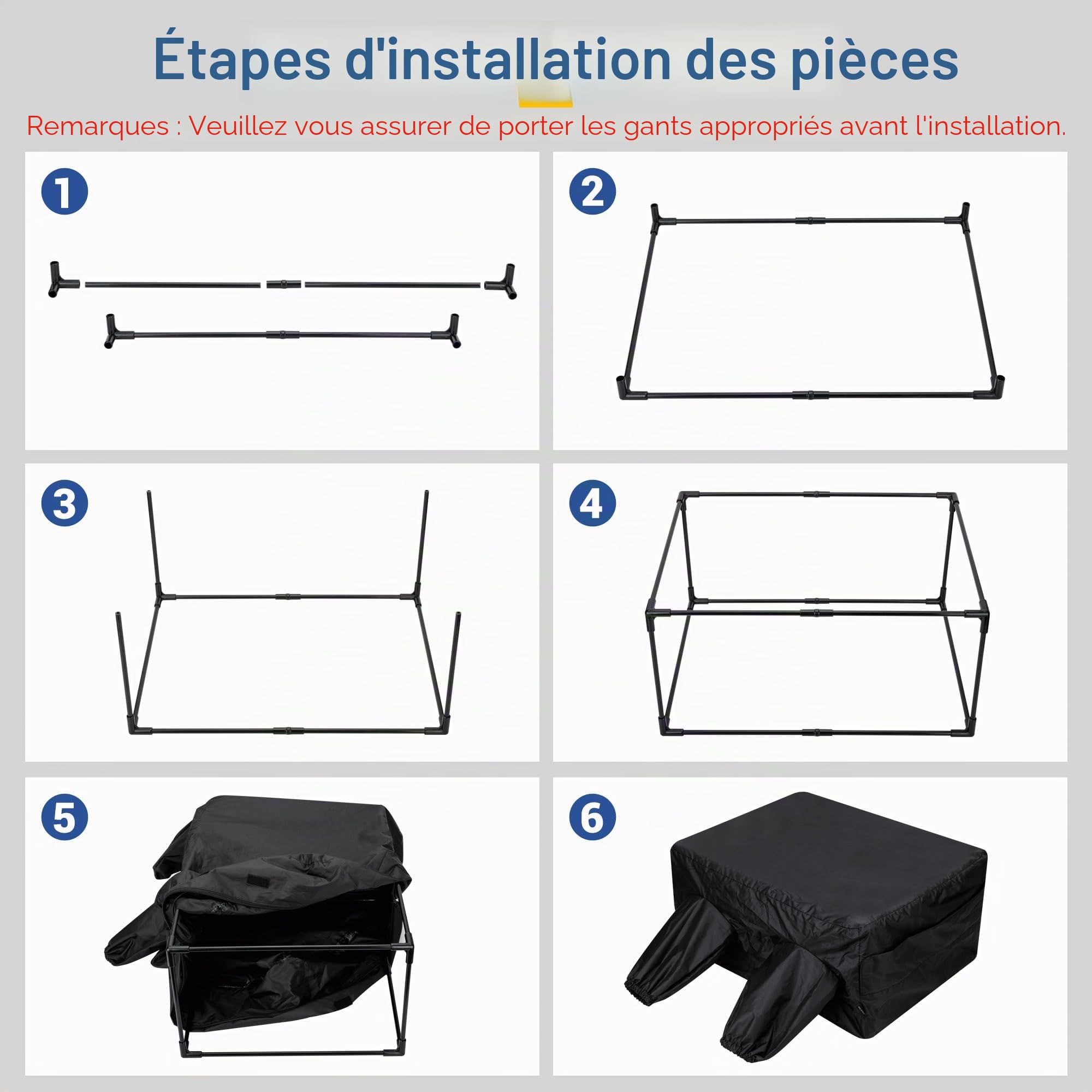 JJC Tente de Changement de Film pour Chambre Noire, Portable Film Développement Sac avec Double Couche Anti-Lumière Anti-Statique Tissu et Gants, Noir Blanc 35mm 120 Format Film Photographie Chambre