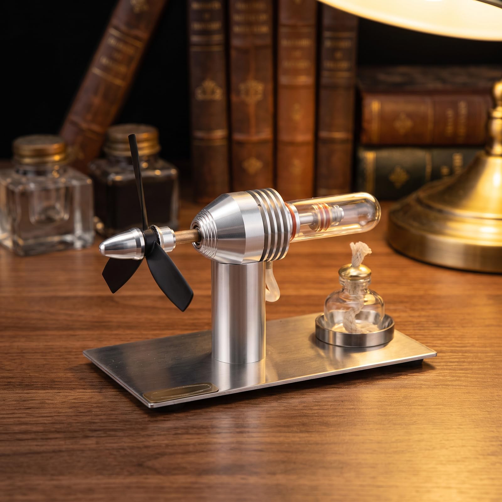 Retro-dampfmaschinen-modellbausätze, Alkoholbetriebener Heißluft-stirlingmotor Für Physikalisch-wissenschaftliche Experimente