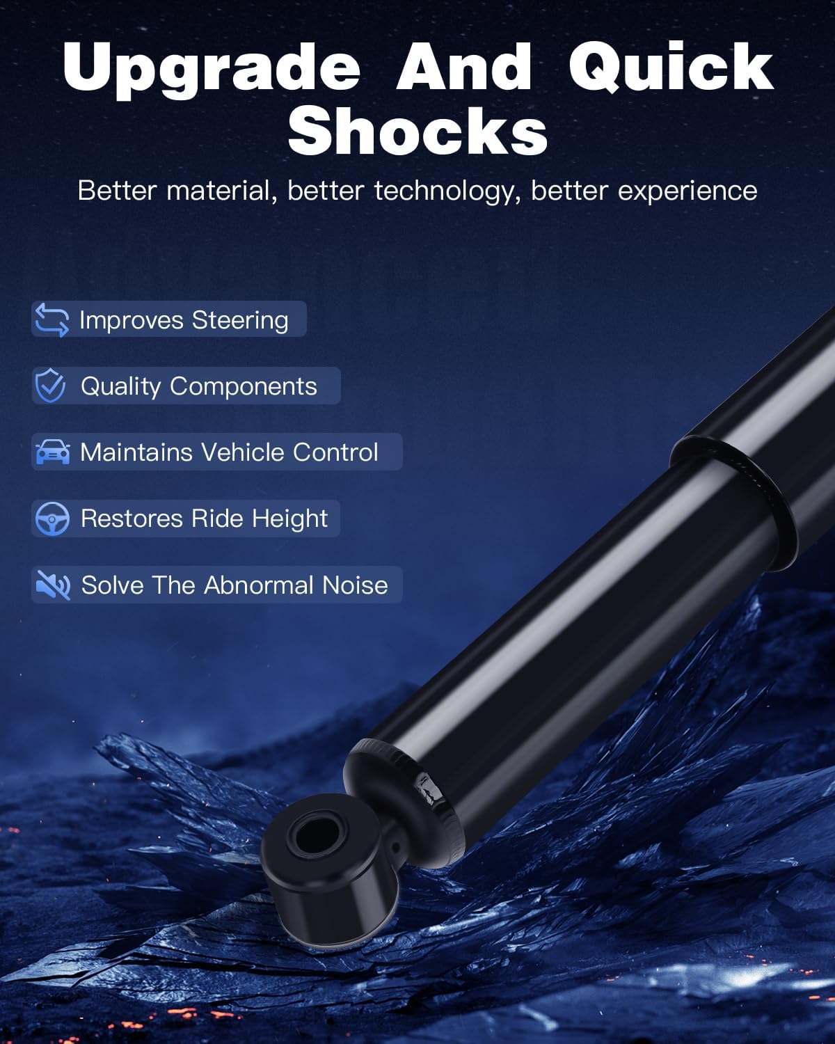Shocks Frontier,ECCPP Front Shocks Absorbers for Nissan Fits 2003-2004 for Nissan Frontier,2002 2003 2004 for Nissan Xterra 344469 Auto Struts Auto Shocks Sets (2 pcs for Front)