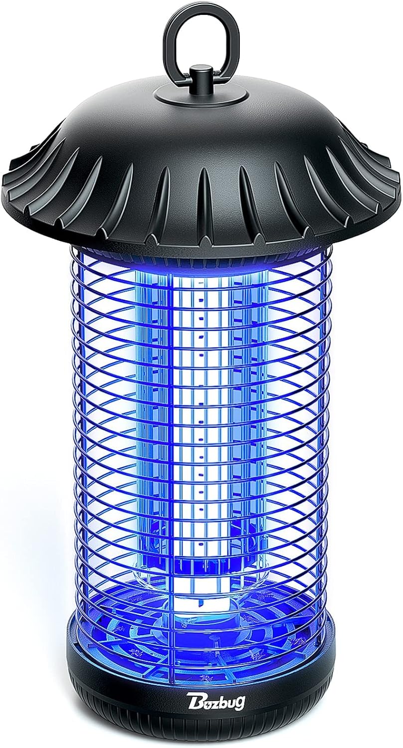 Buzbug Fly Killer,Highpowered Bug Zapper, UV Light Fly Zapper with Bulb Lamp, Waterproof