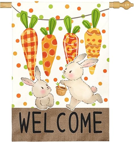 Miniatura 44 de Banderas de jardín de hortensias de bienvenida para primavera y verano, impermeable, bandera de jardín floral azul para exteriores, flores