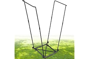 FEED GARDEN Trash Bag Holder: Outdoor Portable 30-45 Gallon Bag Stand for...