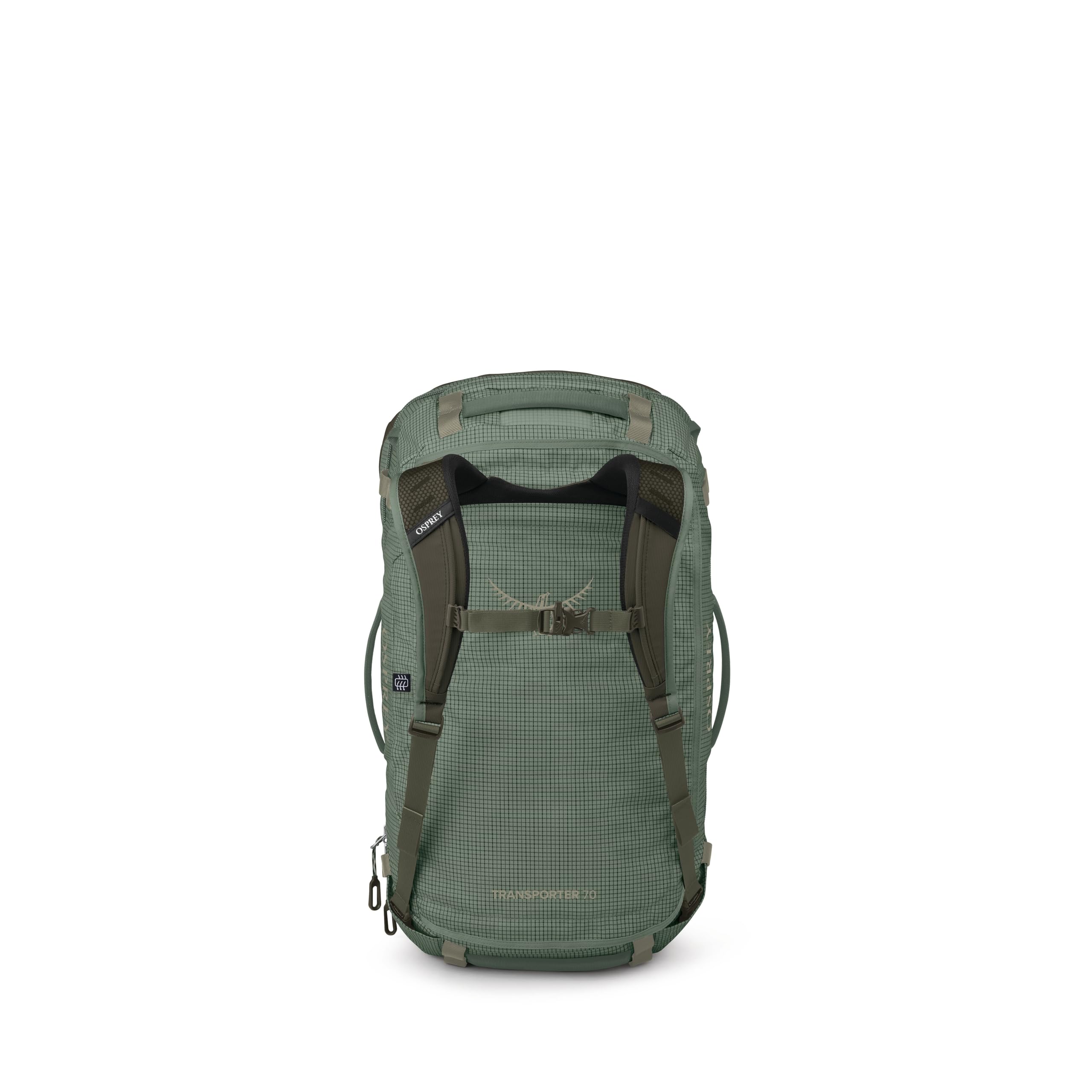 Osprey Transporter Squffel - Borsa da viaggio quadrata resistente, con apertura da 70 l, foglia di pino