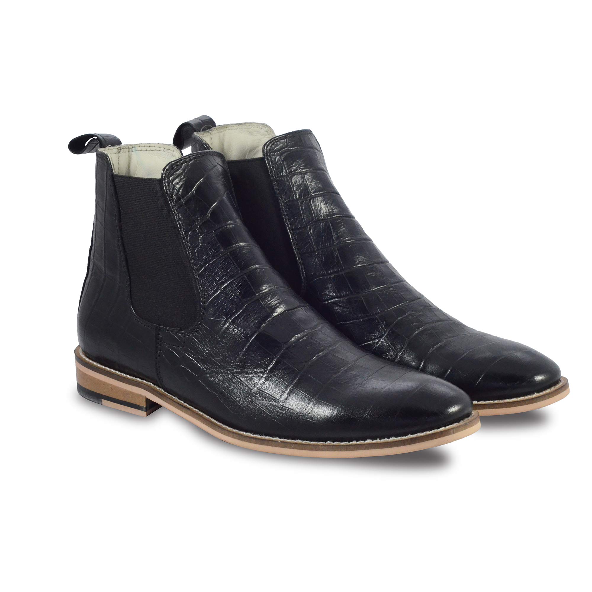 ASM Chelsea Boots buy 6 Inches Black Crocodile Print Leather Chelsea boots Online at factory prices. Article : Chelsea05 Size Available: 4 To 15 UK/India (numeric_6) (B08T3GSPZY) Amazon Price History, Amazon Price Tracker